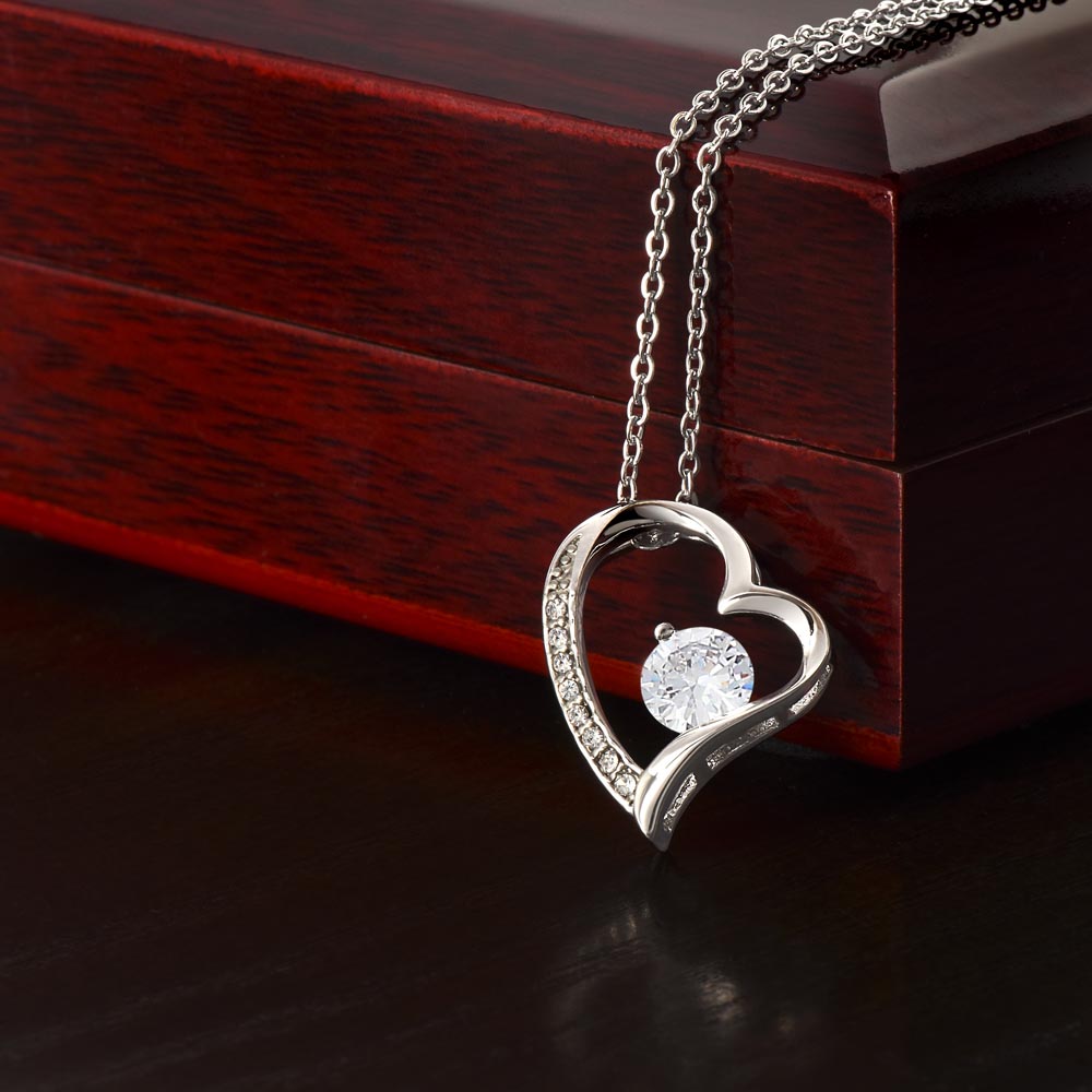 100th Anniversary Necklace for Wife from Husband 100 Years Anniversary Jewelry for Her Women Forever Love Pendant