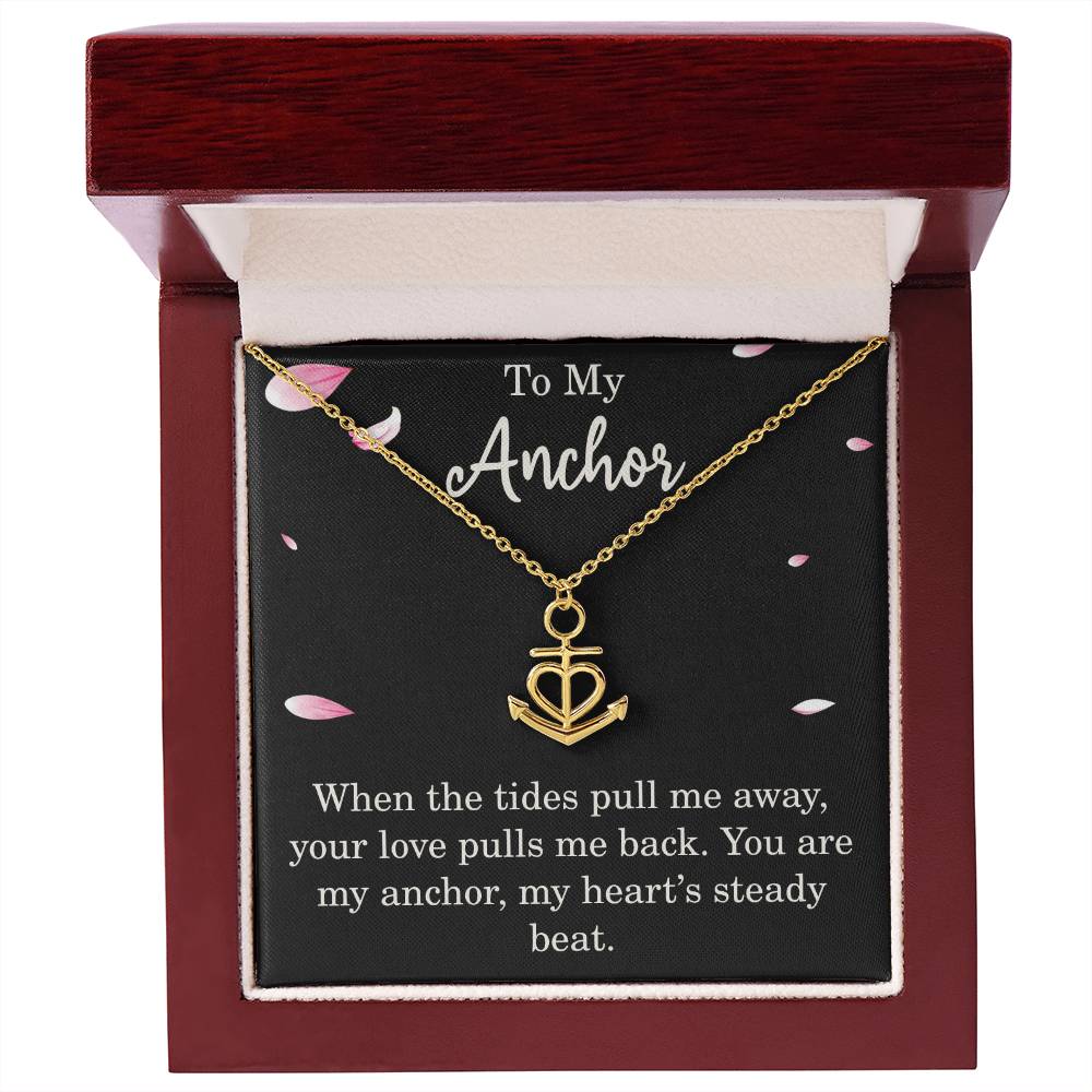 To My Anchor Necklace With Loving Message Thoughtful Anchor Pendant Gift For Best Friend Mom Dad Wife Husband Christmas Motivational Inspirational