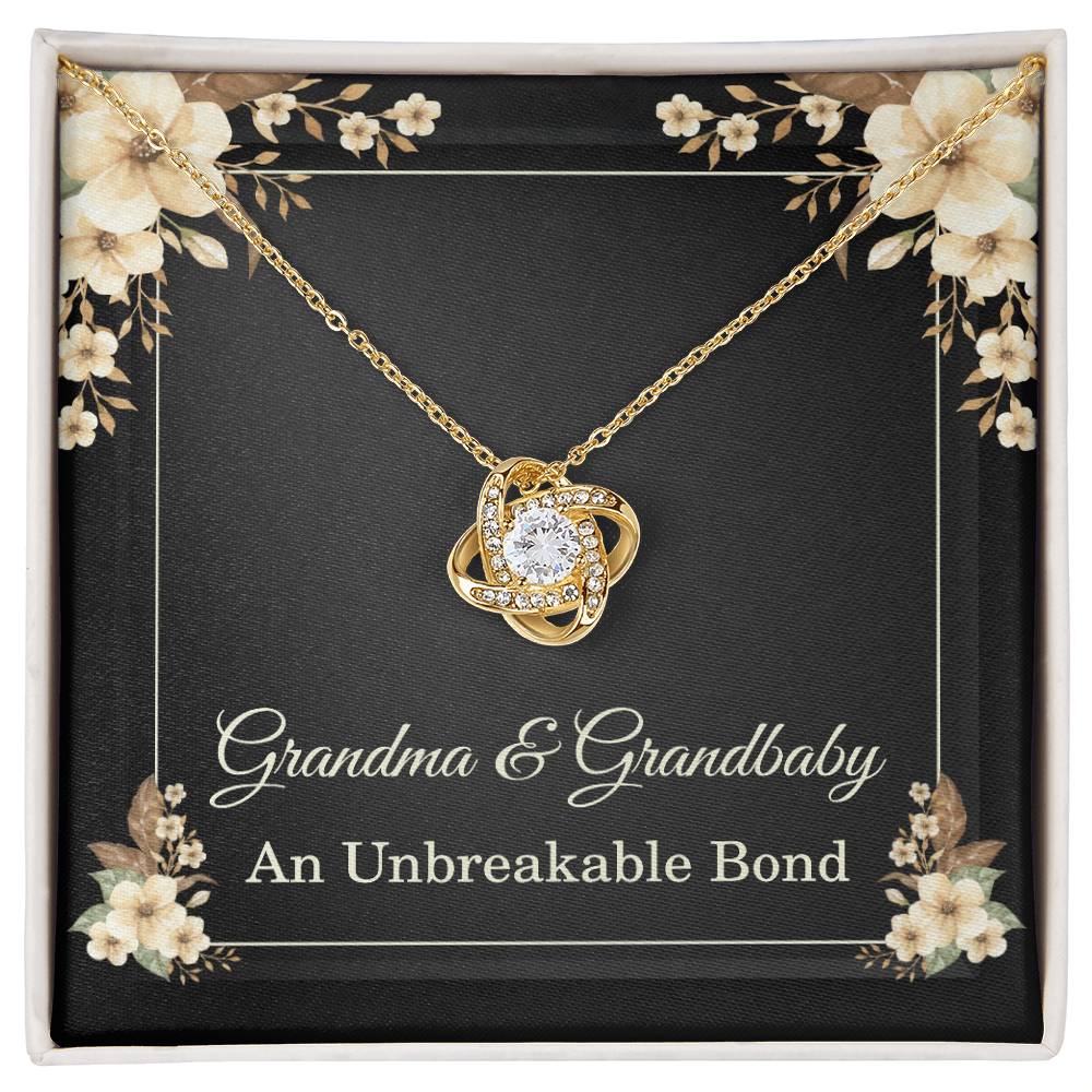 Grandma Christmas Gift from Granddaughter Grandma Grandbaby Gift An Unbreakable Bond Grandmother Love Knot Necklace