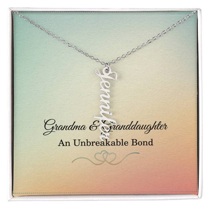 Grandma Custom Names Necklace Grandmother Necklace from Granddaughter Gifts for Grandma Christmas Gift Grandma Birthday Gift Grandma Mothers Day Gift