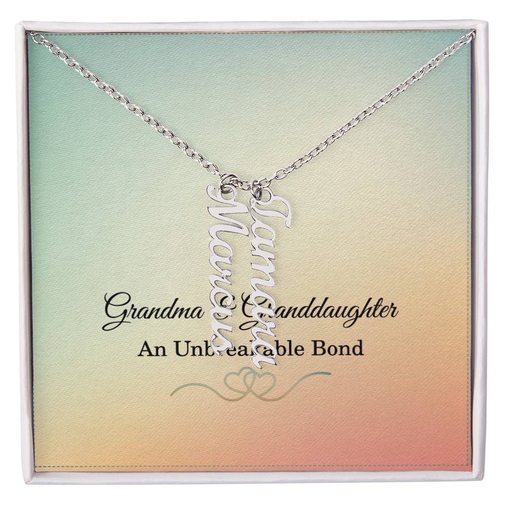 Grandma Custom Names Necklace Grandmother Necklace from Granddaughter Gifts for Grandma Christmas Gift Grandma Birthday Gift Grandma Mothers Day Gift