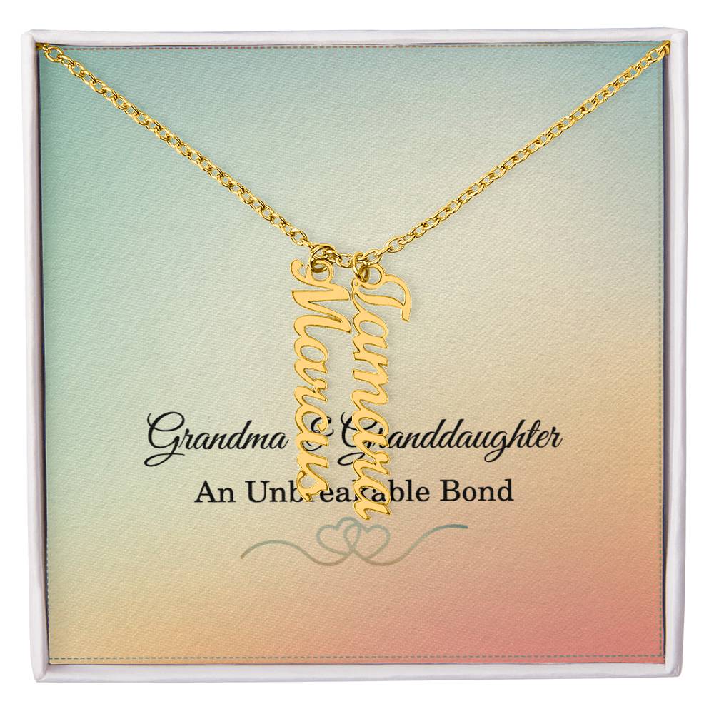 Grandma Custom Names Necklace Grandmother Necklace from Granddaughter Gifts for Grandma Christmas Gift Grandma Birthday Gift Grandma Mothers Day Gift