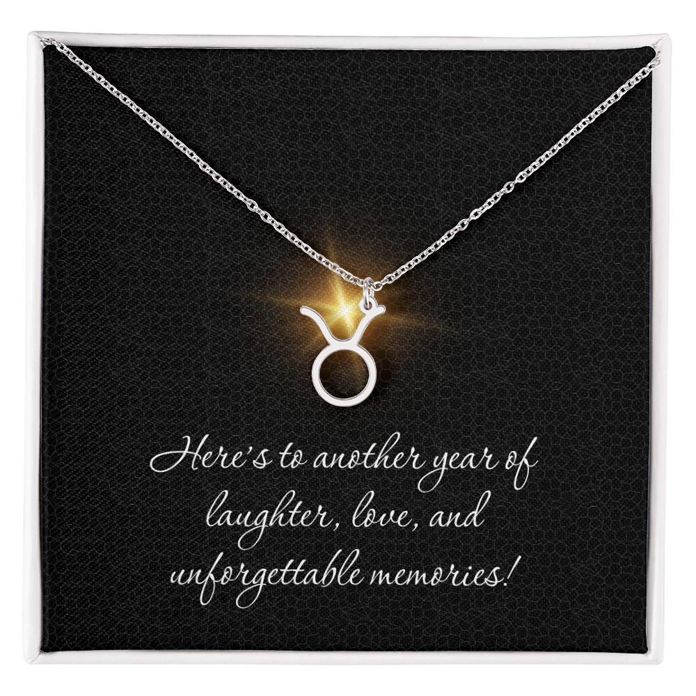 Zodiac Necklaces for Her Birthday Gifts for Women Best Friend Necklace Love Laughter Memories Aries Taurus Cancer Libra and All Others