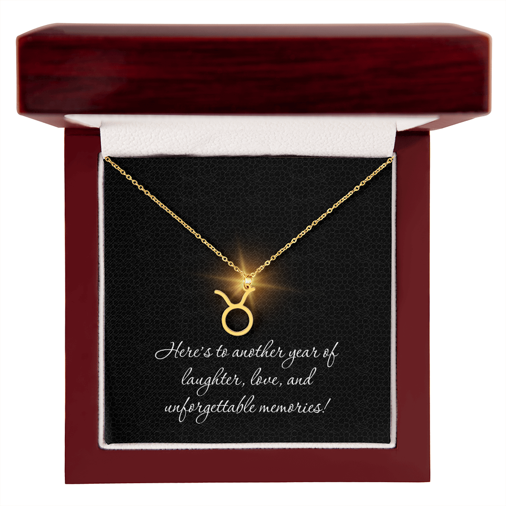 Zodiac Necklaces for Her Birthday Gifts for Women Best Friend Necklace Love Laughter Memories Aries Taurus Cancer Libra and All Others