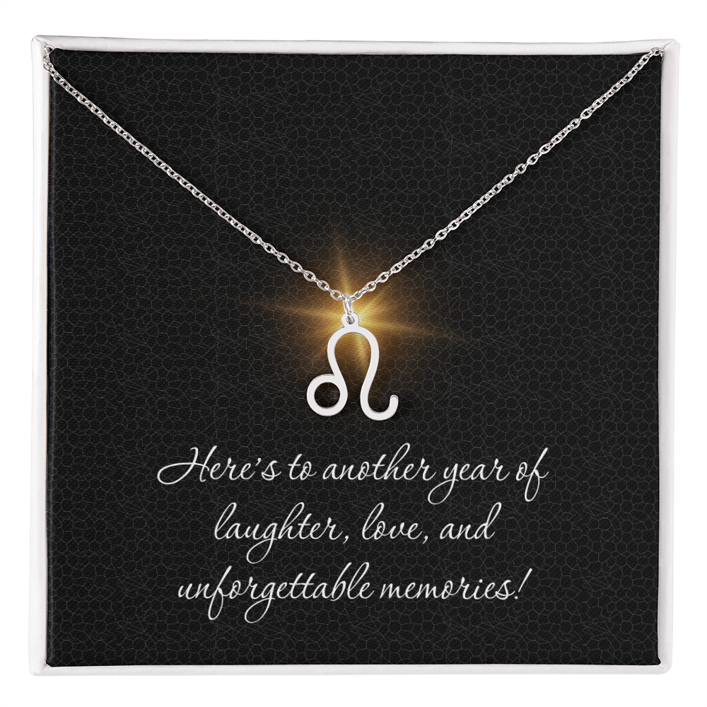 Zodiac Necklaces for Her Birthday Gifts for Women Best Friend Necklace Love Laughter Memories Aries Taurus Cancer Libra and All Others