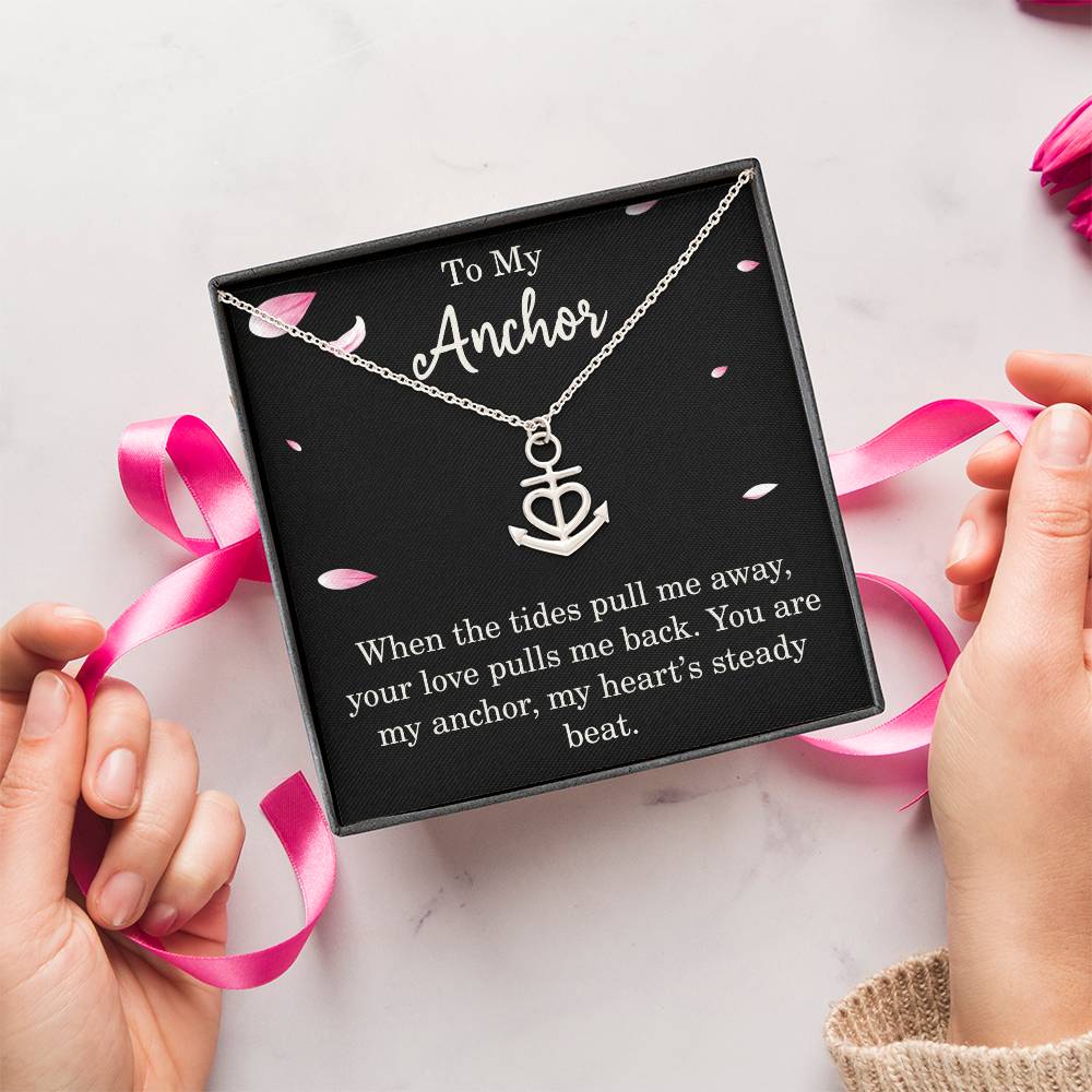 To My Anchor Necklace With Loving Message Thoughtful Anchor Pendant Gift For Best Friend Mom Dad Wife Husband Christmas Motivational Inspirational