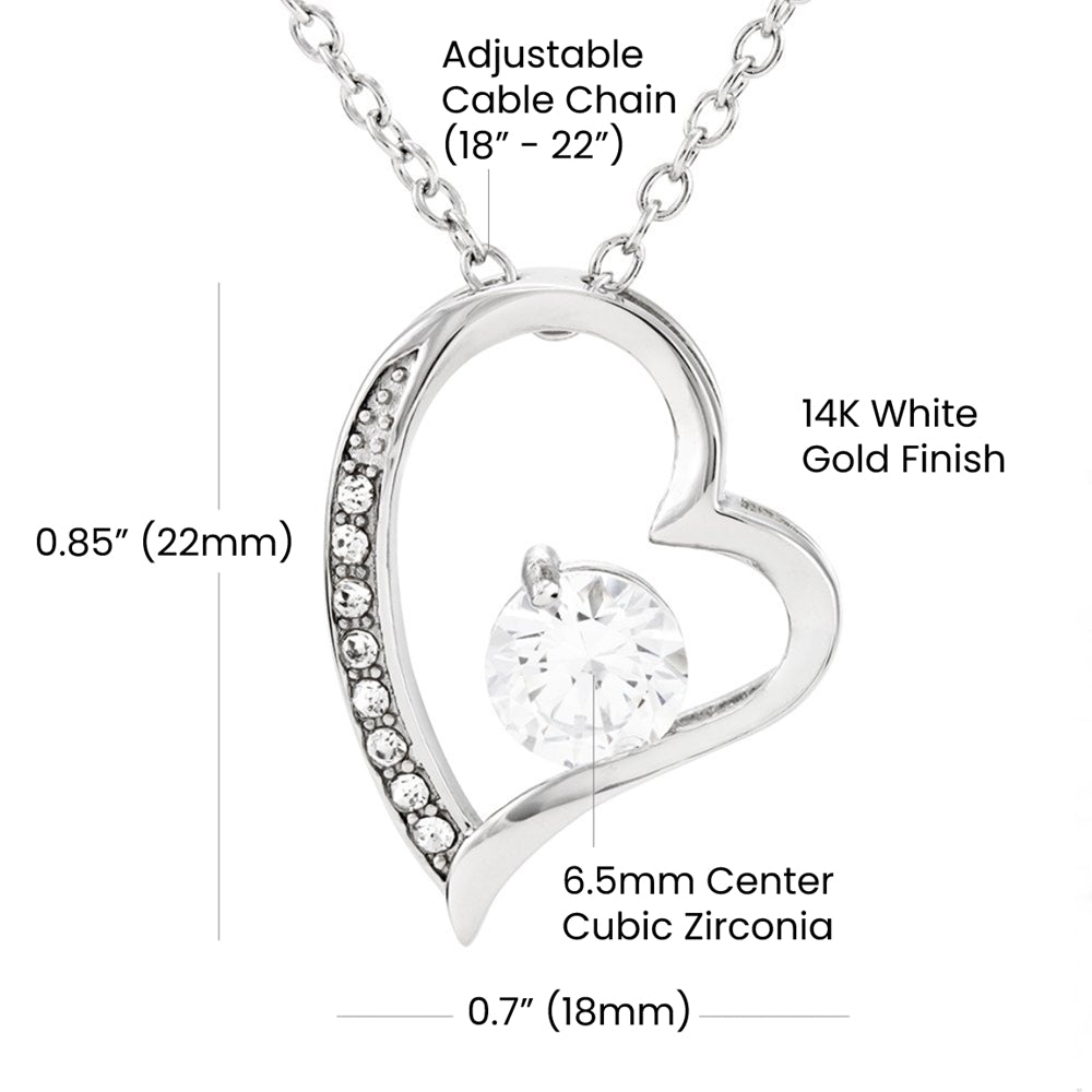 51st Anniversary Necklace for Wife from Husband 51 Years Anniversary Jewelry for Her Women Forever Love Pendant