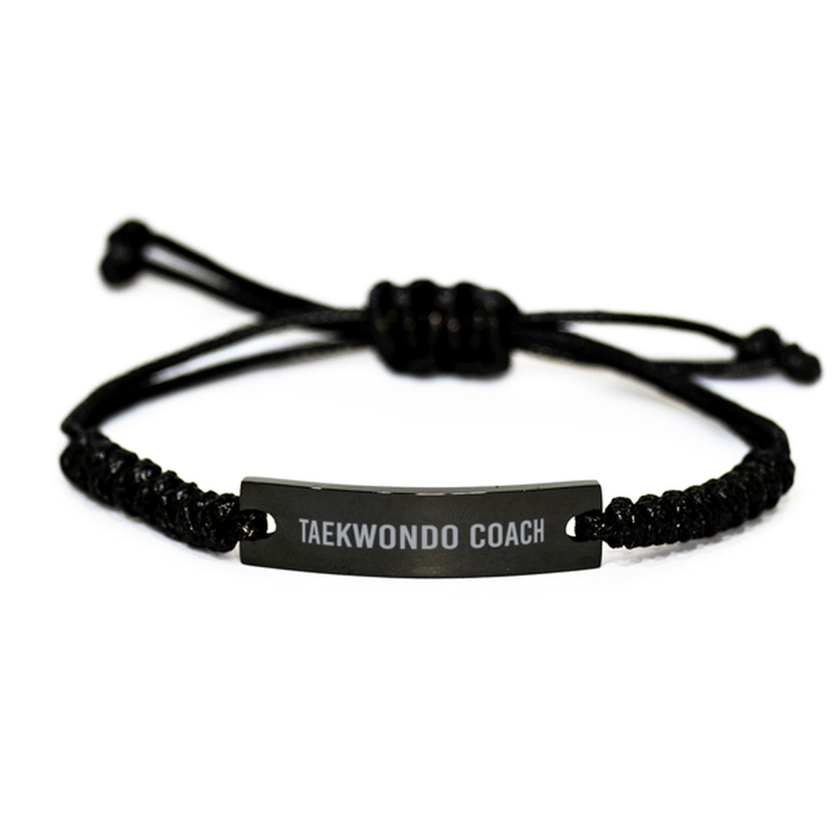 Taekwondo Coach Bracelet Black Rope Bracelet Christmas Gift for Him Her