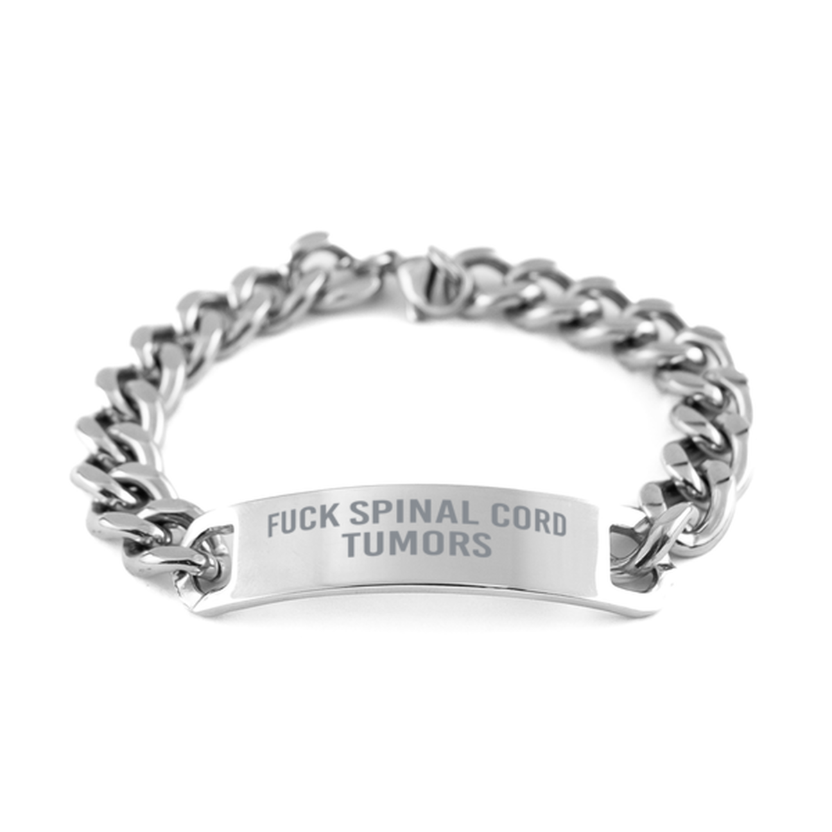 Spinal Cord Tumors Cancer Bracelet Cuban Link Stainless Steel Bracelet