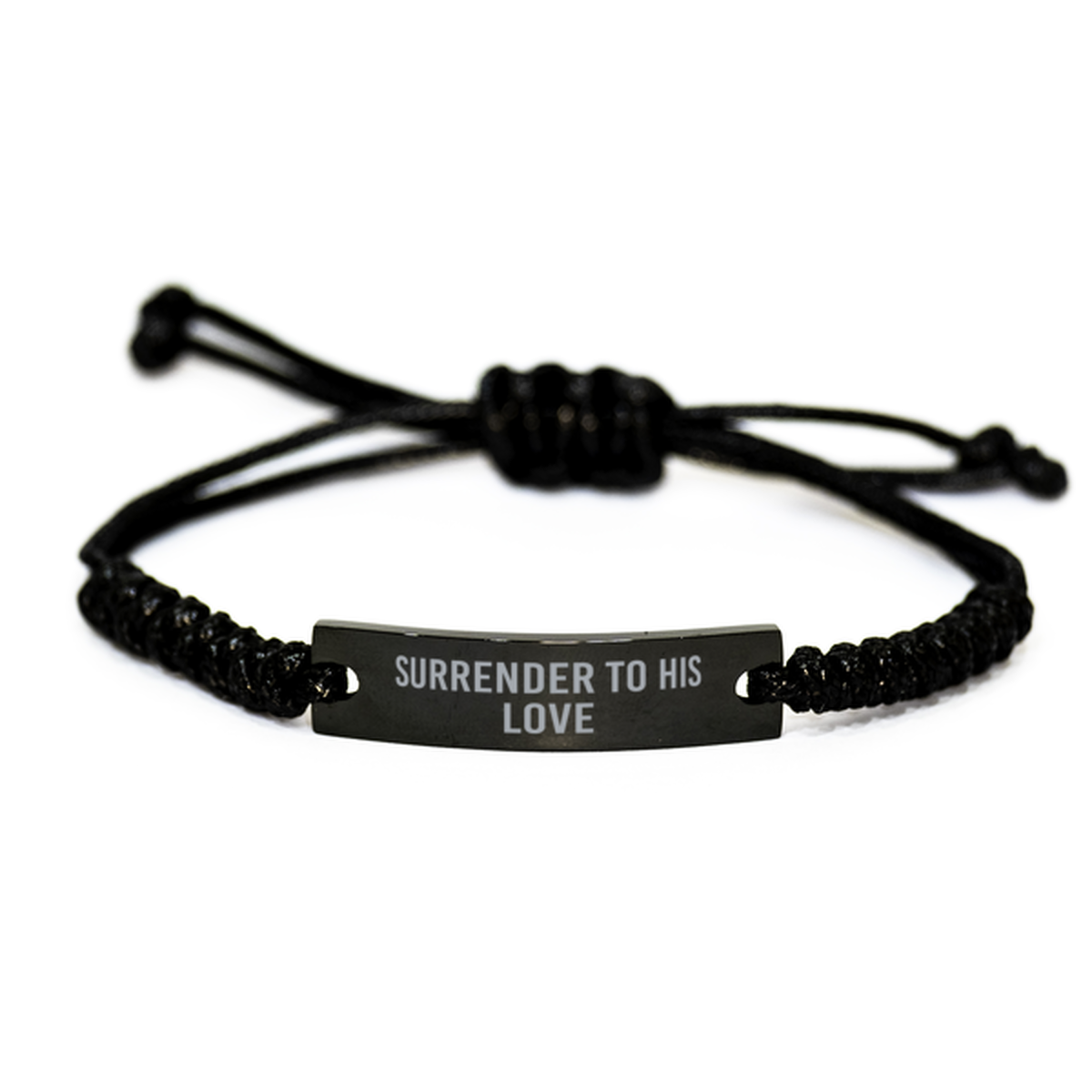 Surrender to His Love Bracelet Christian Mantra Christmas Gift Birthday Gift for Men Women Him Her Jewelry