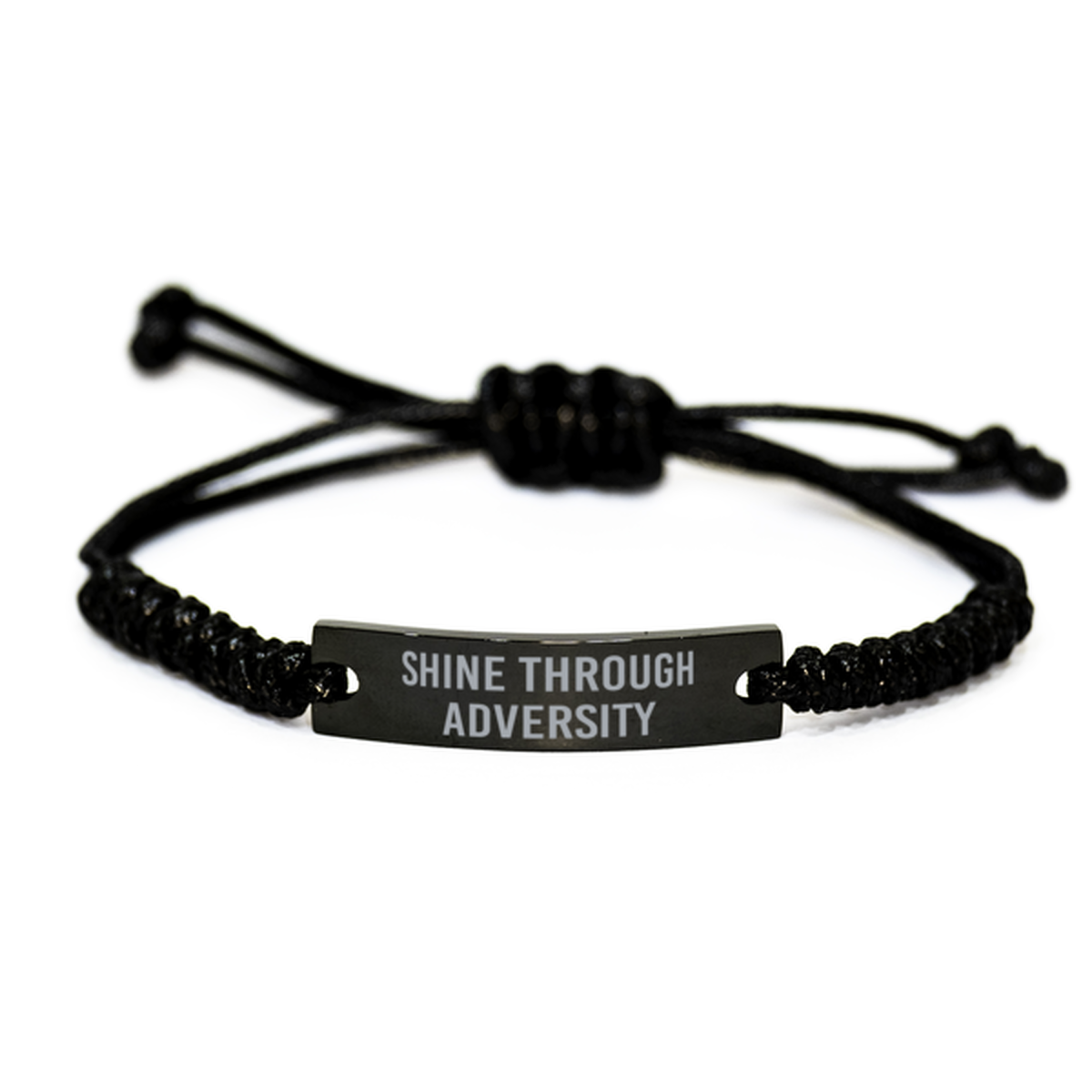 Shine Through Adversity Bracelet Cancer Mantra Bracelets for Men Christmas Gift Birthday Gift for Him Cancer Awareness Month Women Her