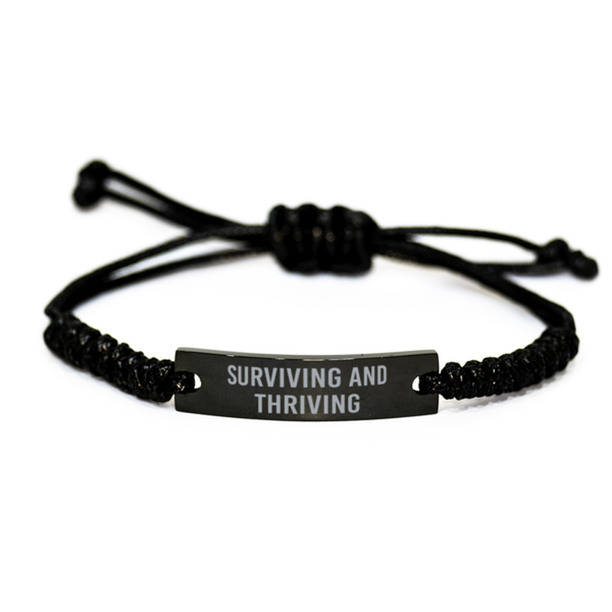 Surviving and Thriving Bracelet Cancer Mantra Bracelets for Men Christmas Gift Birthday Gift for Him Cancer Awareness Month Women Her