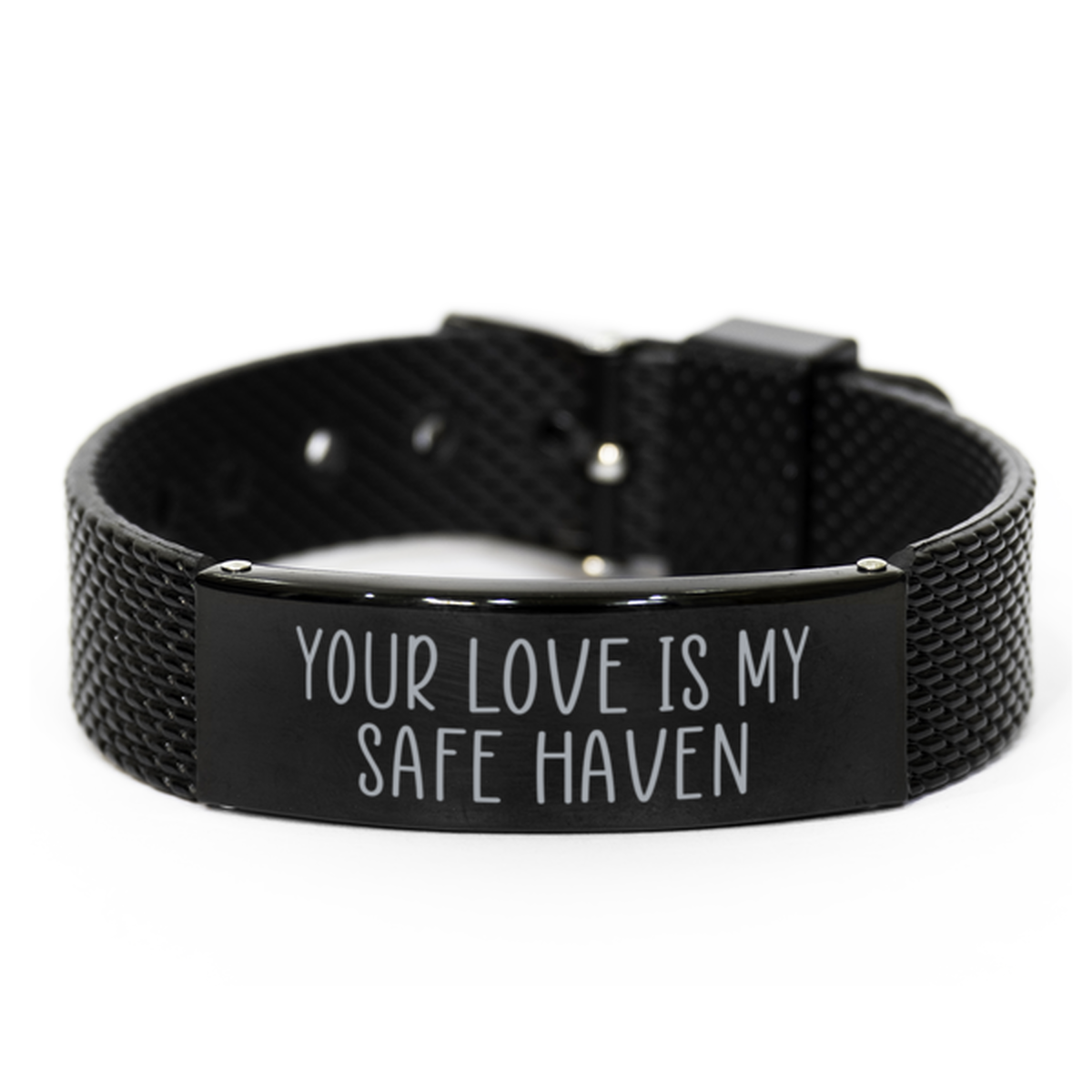 Your Love is My Safe Haven Bracelet for Husband on Anniversary From Wife Christmas Birthday Jewelry for Boyfriend Him