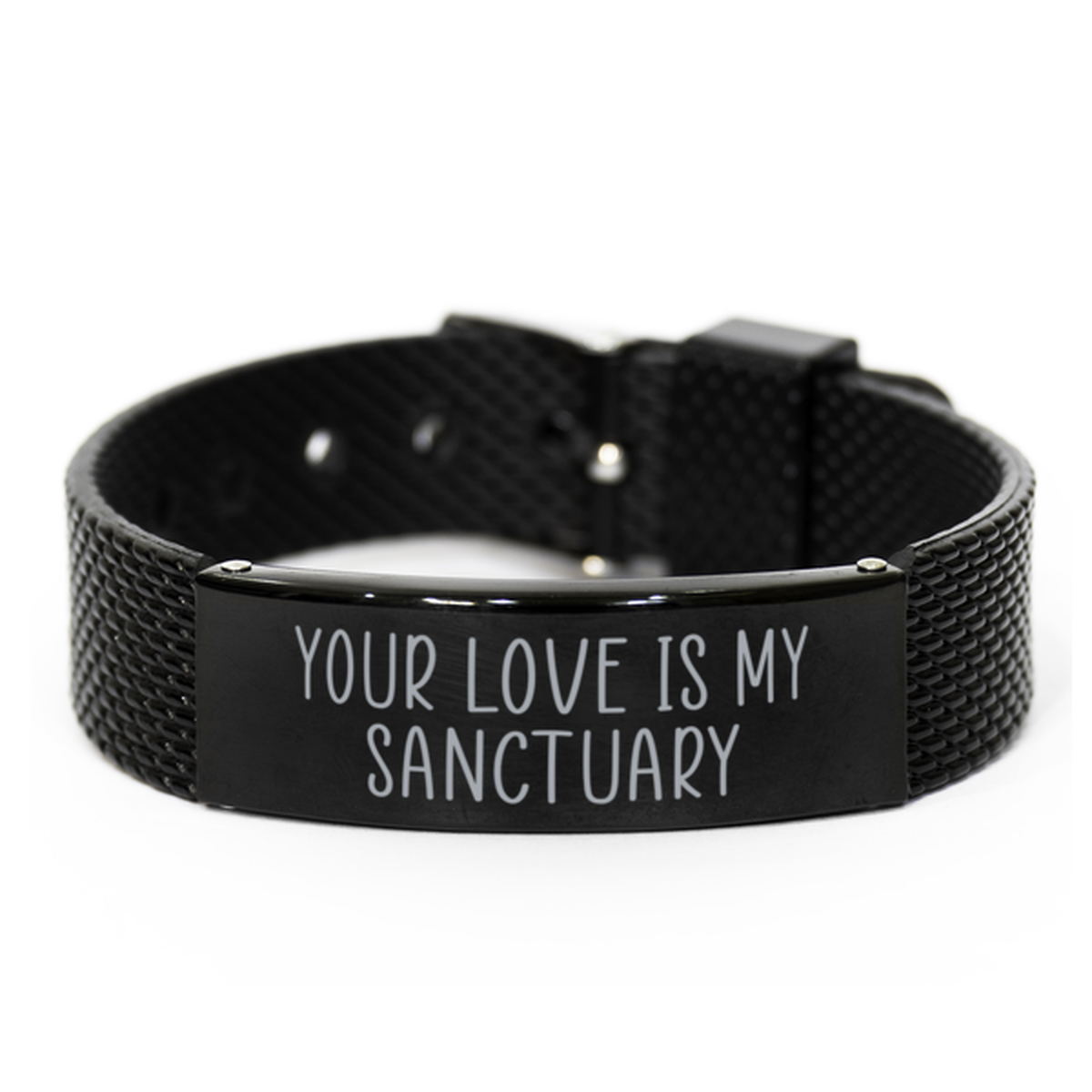 Your Love is My Sanctuary Bracelet for Husband on Anniversary From Wife Christmas Birthday Jewelry for Boyfriend Him