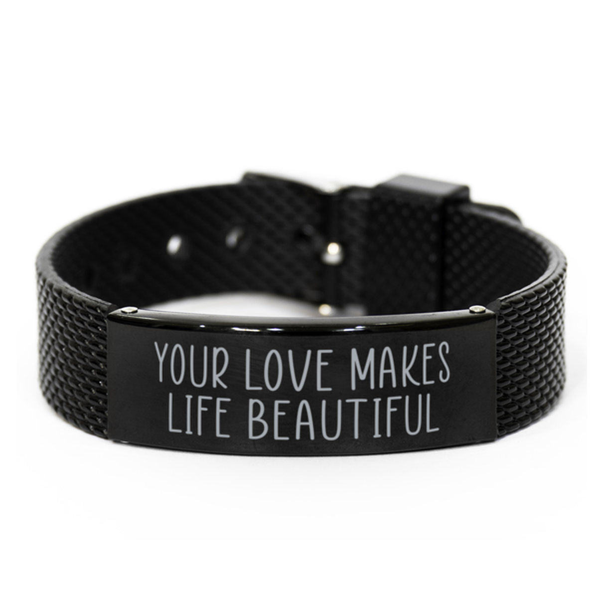 Your Love Makes Life Beautiful Bracelet for Husband on Anniversary From Wife Christmas Birthday Jewelry for Boyfriend Him