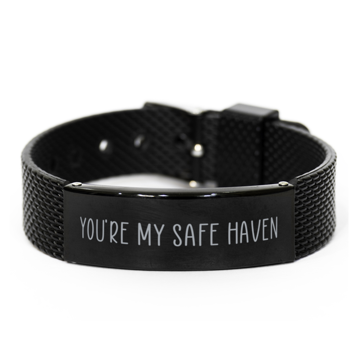 Youre My Safe Haven Bracelet for Husband on Anniversary From Wife Christmas Birthday Jewelry for Boyfriend Him