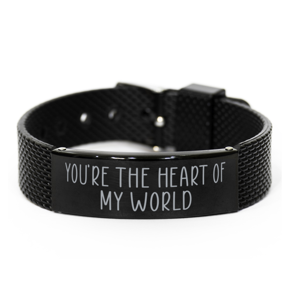 Youre the Heart of My World Bracelet for Husband on Anniversary From Wife Christmas Birthday Jewelry for Boyfriend Him