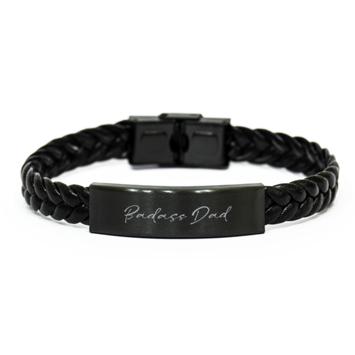 Badass Dad Gift for Her Women Braided Bracelet Funny Jewelry Him Men