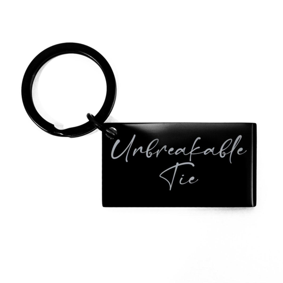 Unbreakable Tie Keychain for Husband Wife Anniversary for Him Valentines Day for Her Love Mantra