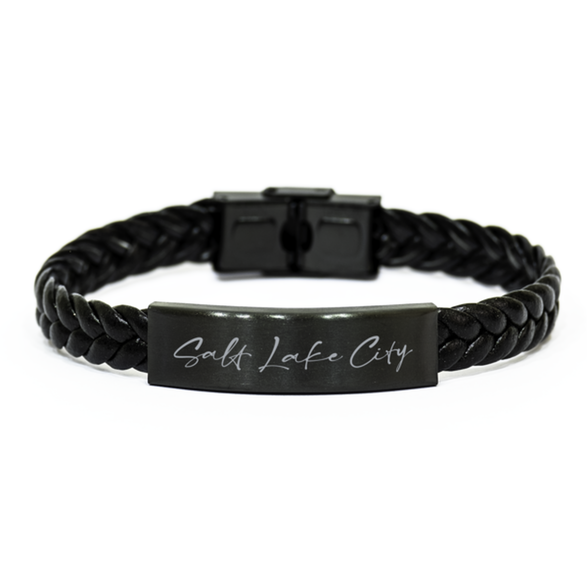 Salt Lake City Bracelet Braided Leather