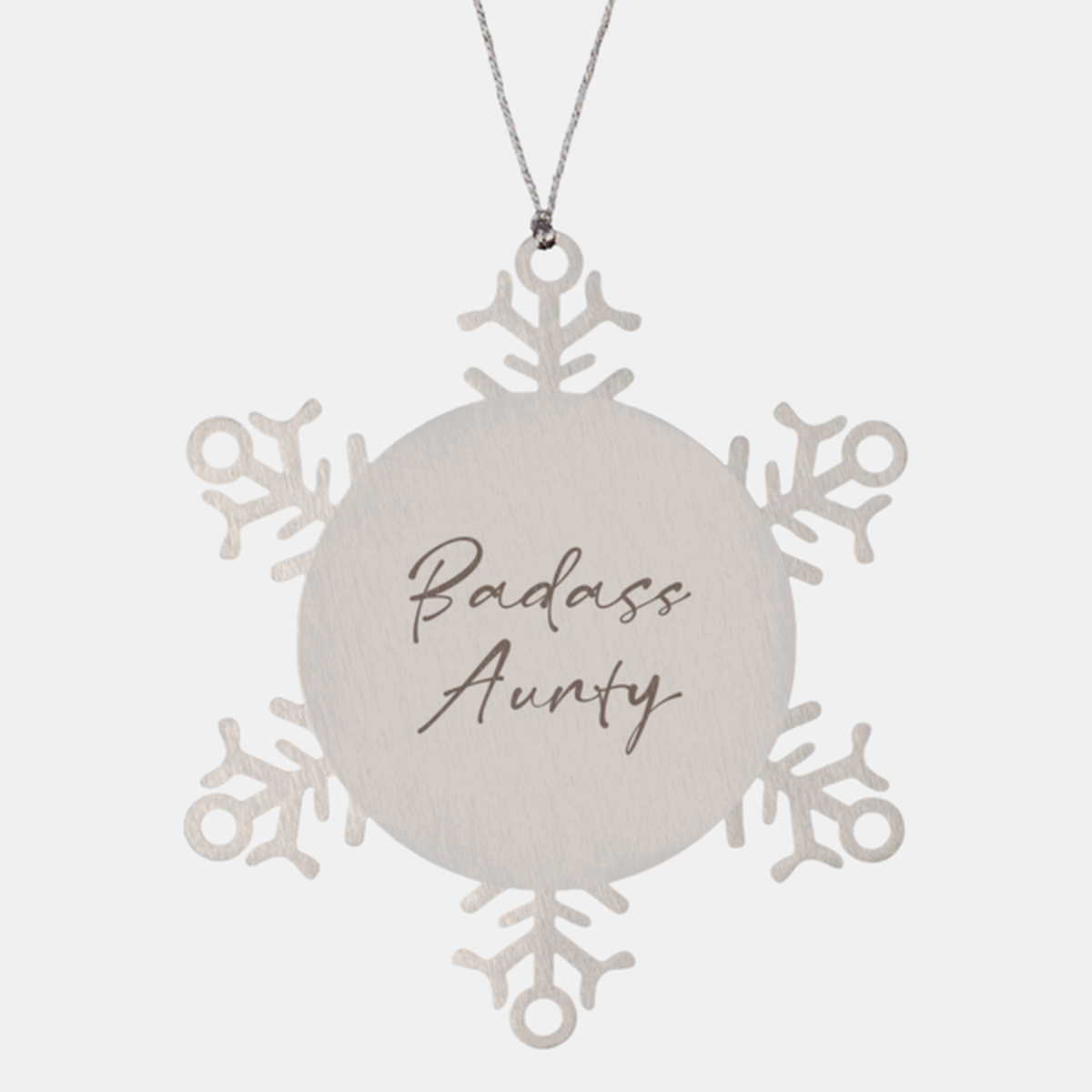 Badass Aunty Ornament Snowflake Ornament