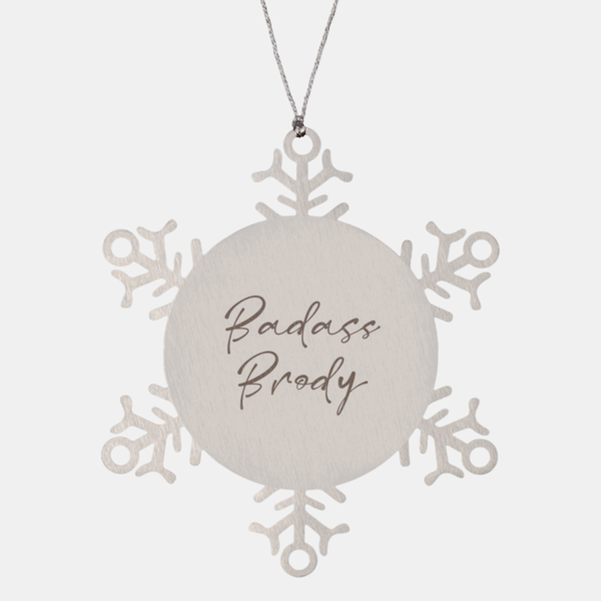 Badass Brody Ornament Snowflake Ornament