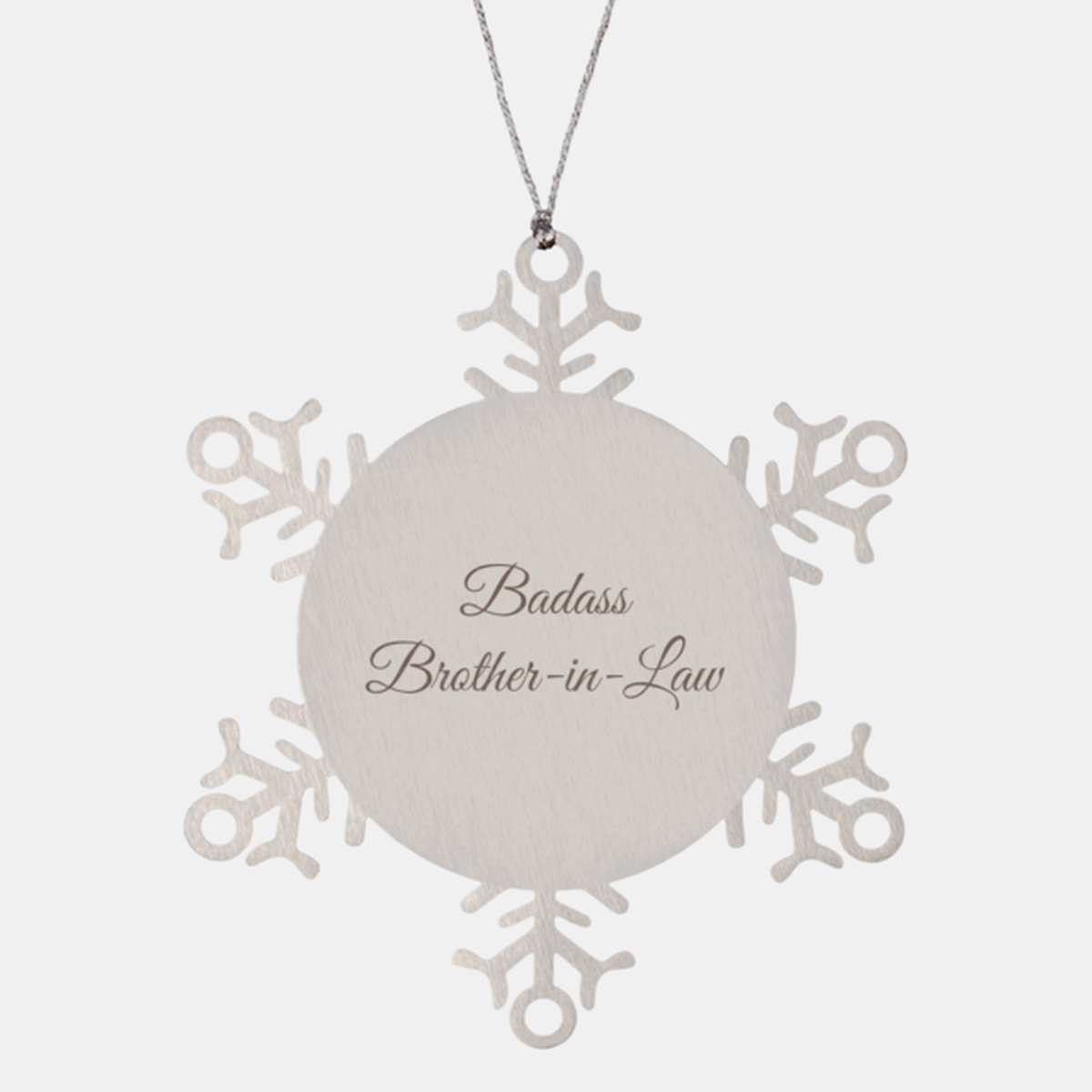 Badass Brother in Law Ornament Snowflake Ornament