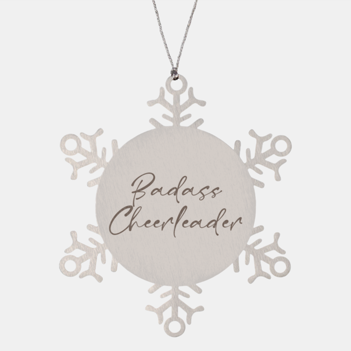 Badass Cheerleader Ornament Snowflake Ornament