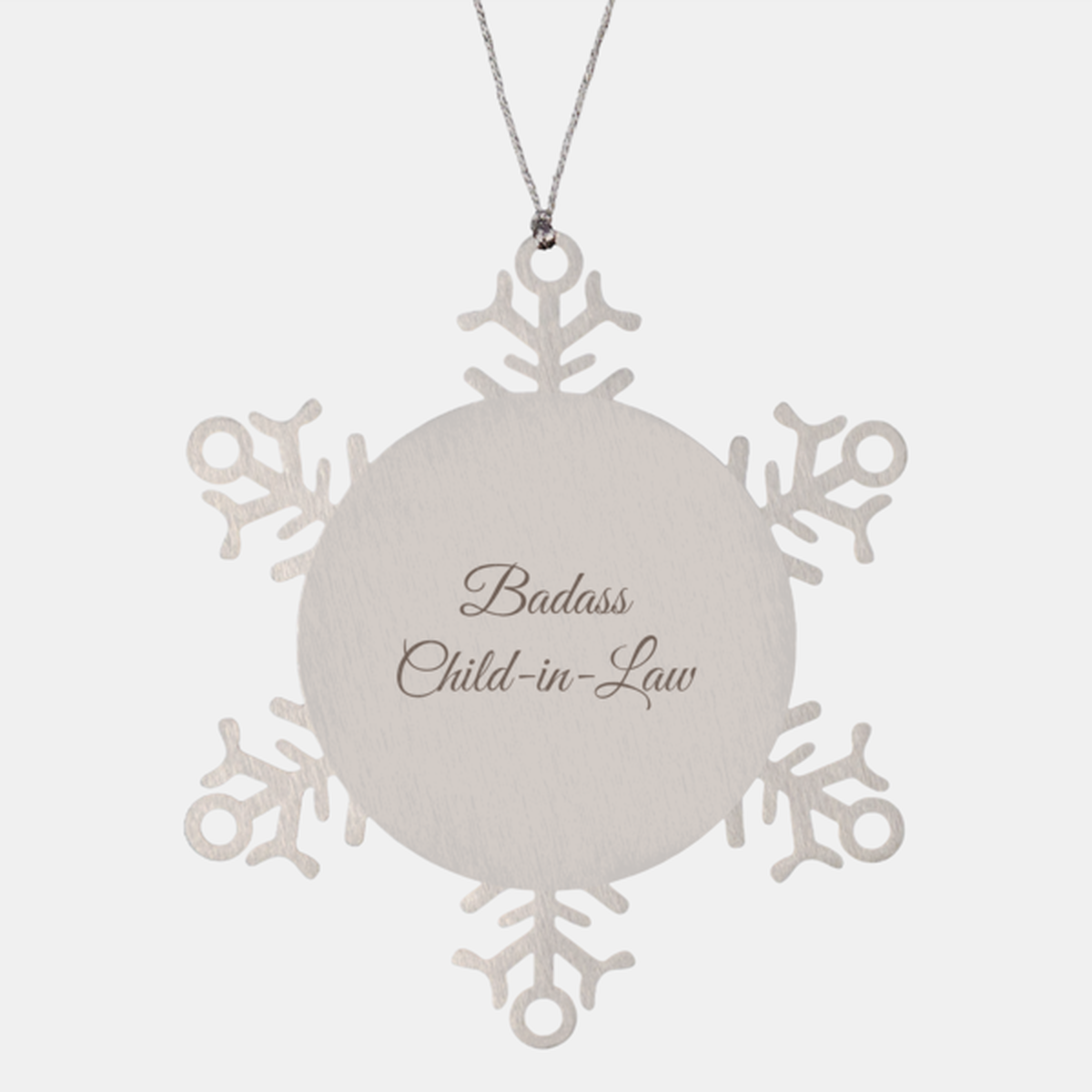 Badass Child in Law Ornament Snowflake Ornament