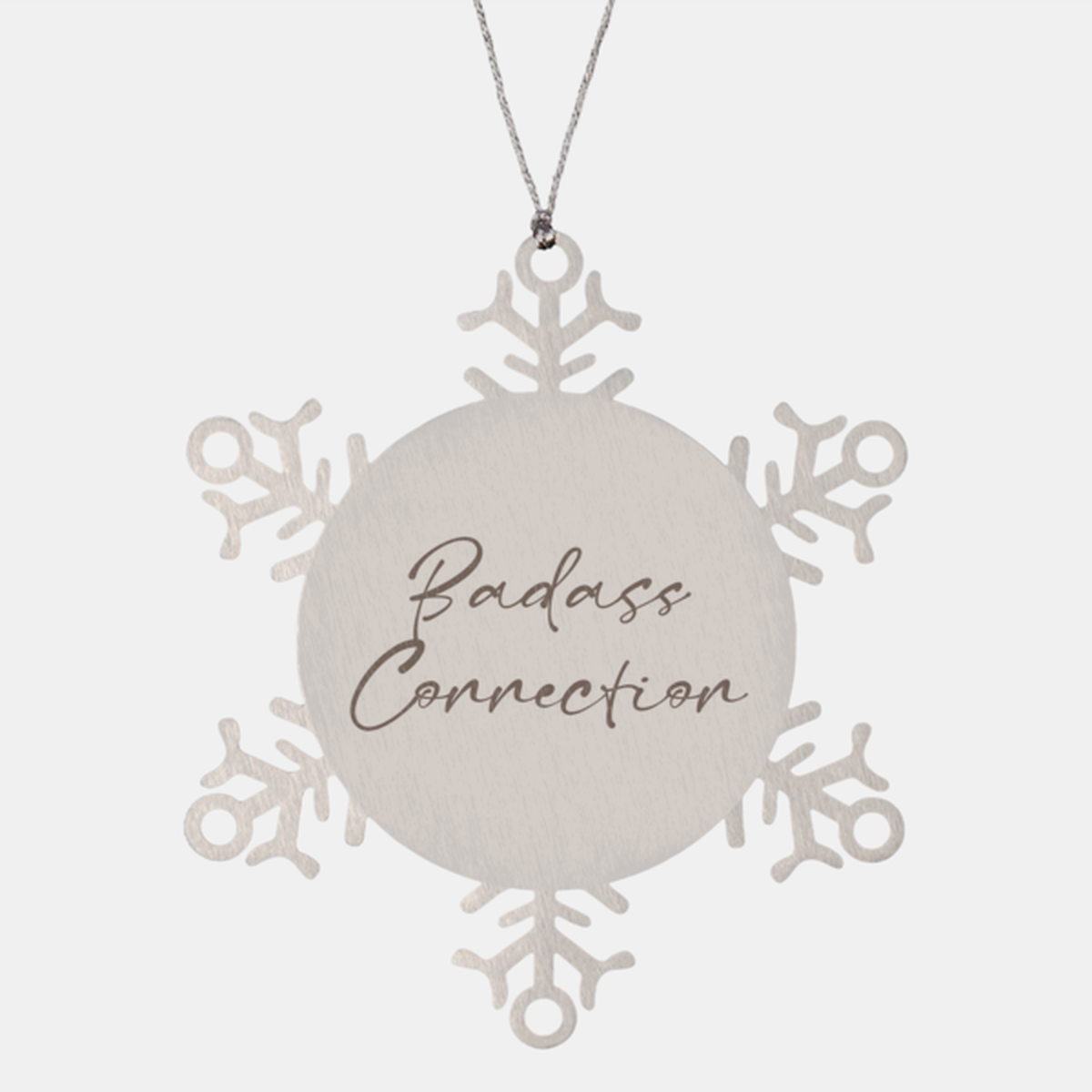 Badass Connection Ornament Snowflake Ornament