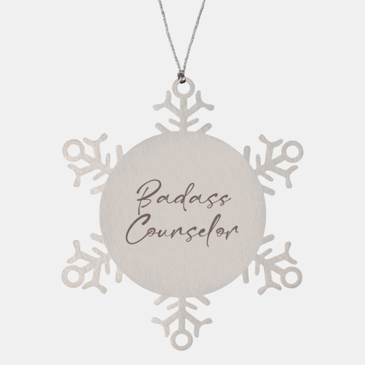 Badass Counselor Ornament Snowflake Ornament