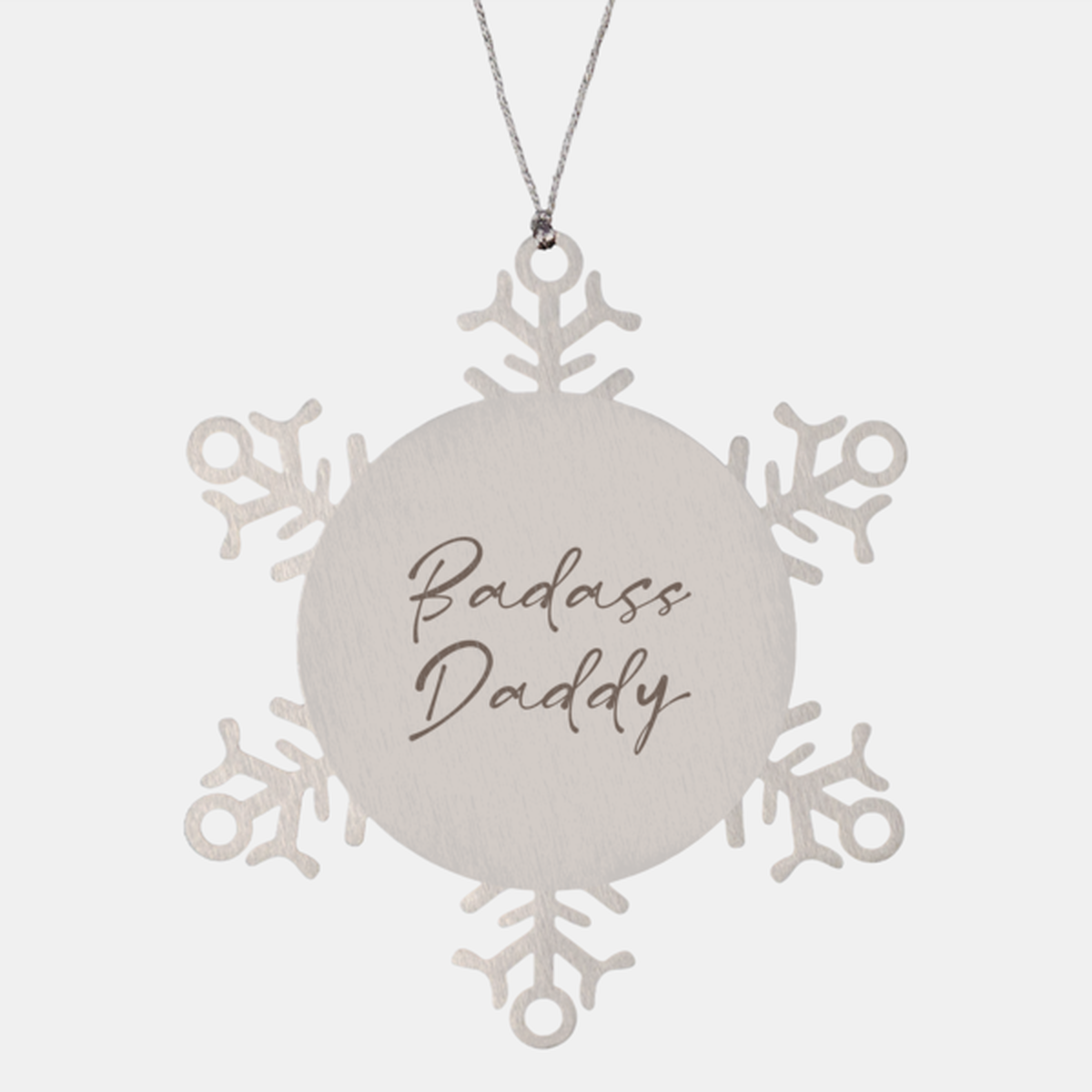 Badass Daddy Ornament Snowflake Ornament