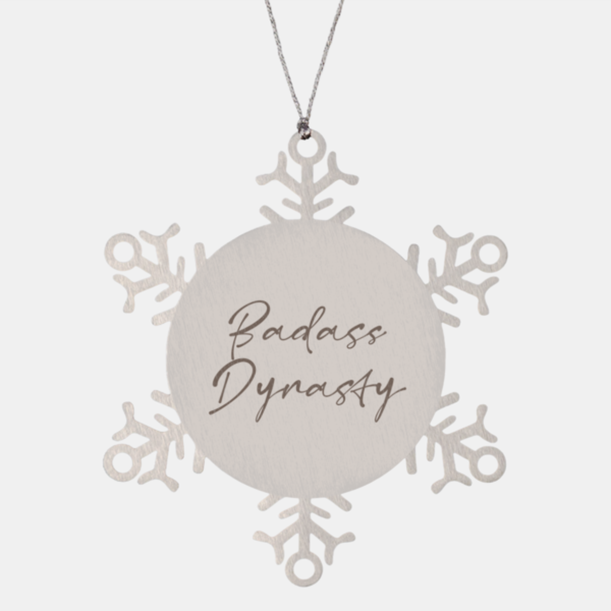 Badass Dynasty Ornament Snowflake Ornament