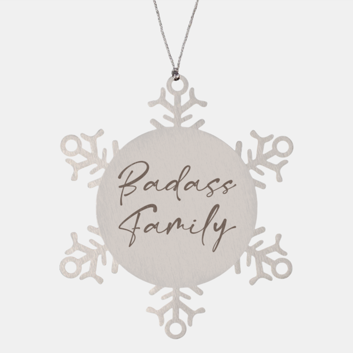 Badass Family Ornament Snowflake Ornament