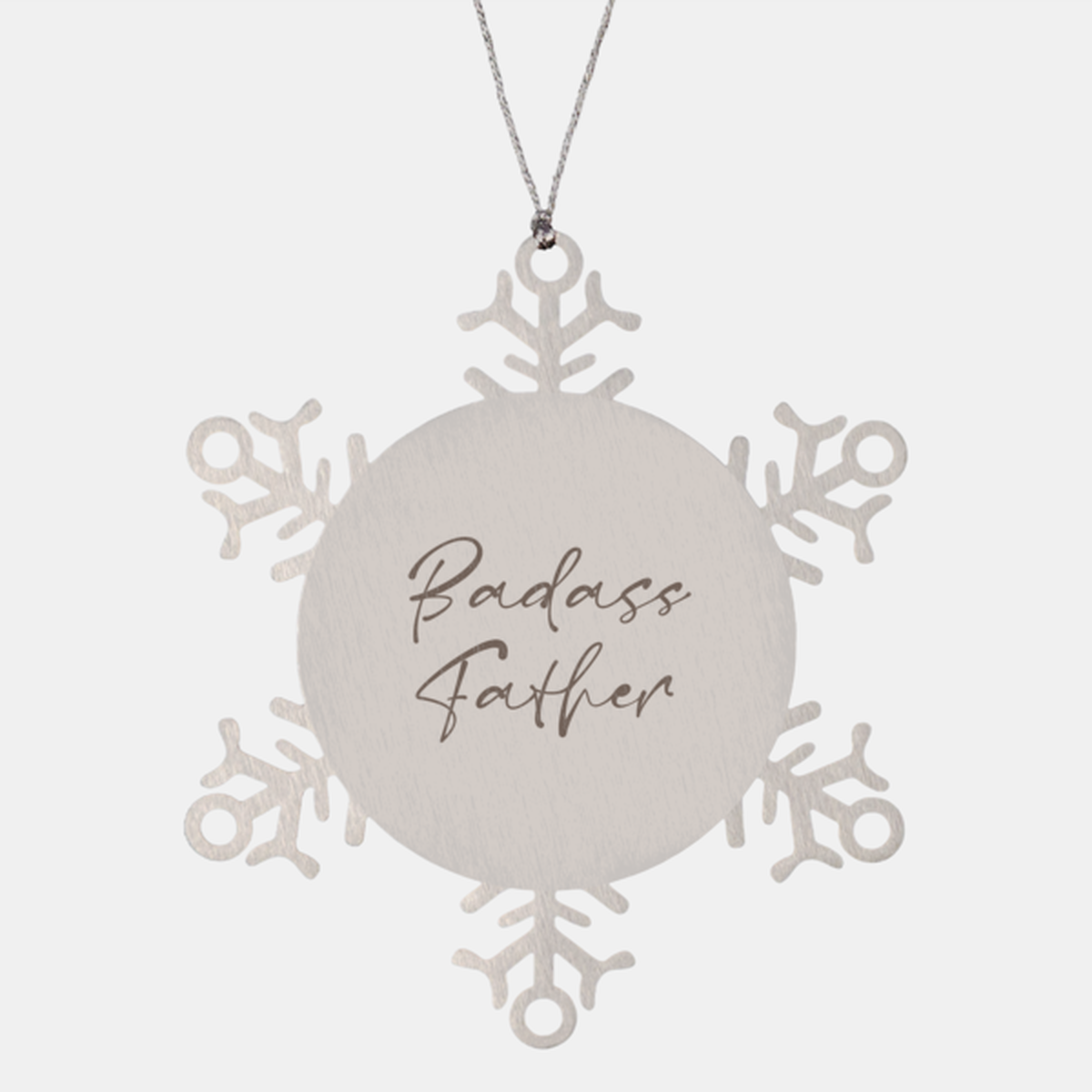 Badass Father Ornament Snowflake Ornament