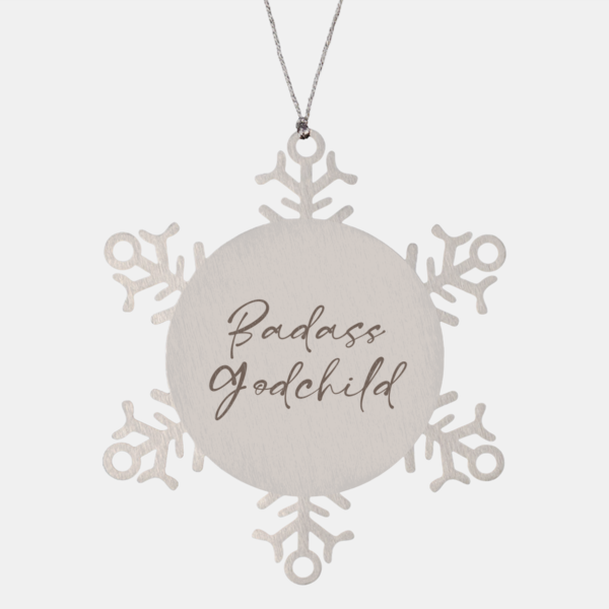 Badass Godchild Ornament Snowflake Ornament