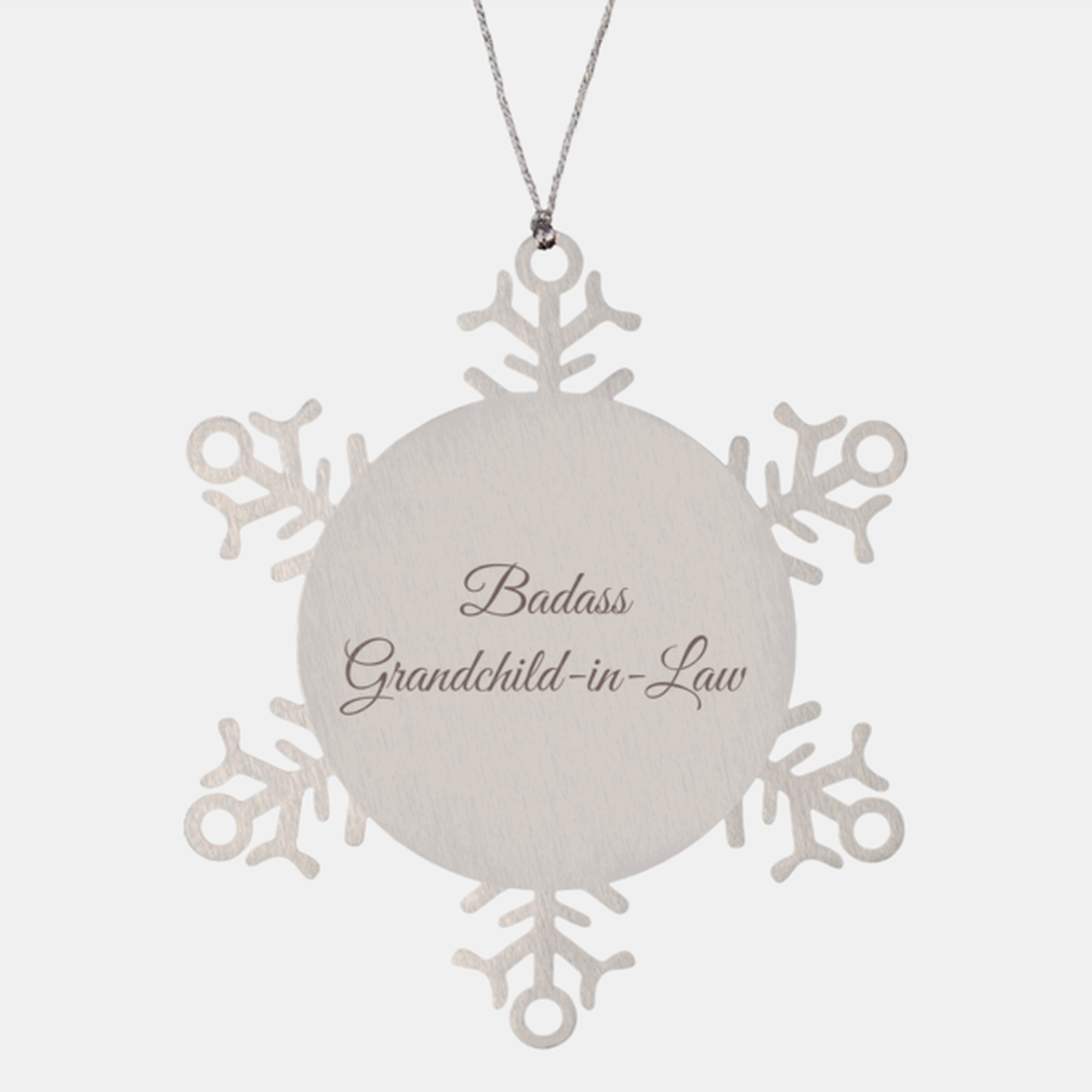 Badass Grandchild in Law Ornament Snowflake Ornament