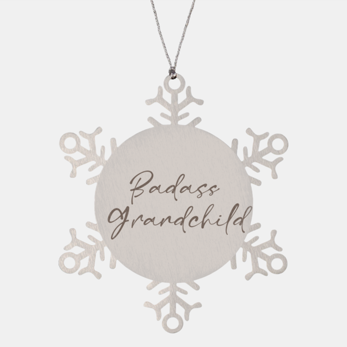 Badass Grandchild Ornament Snowflake Ornament