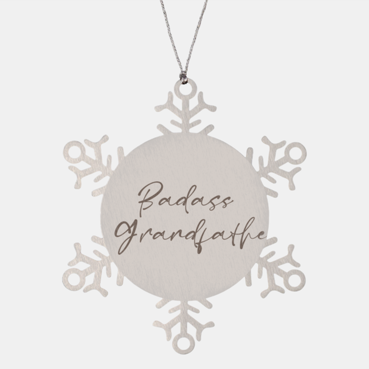 Badass Grandfather Ornament Snowflake Ornament