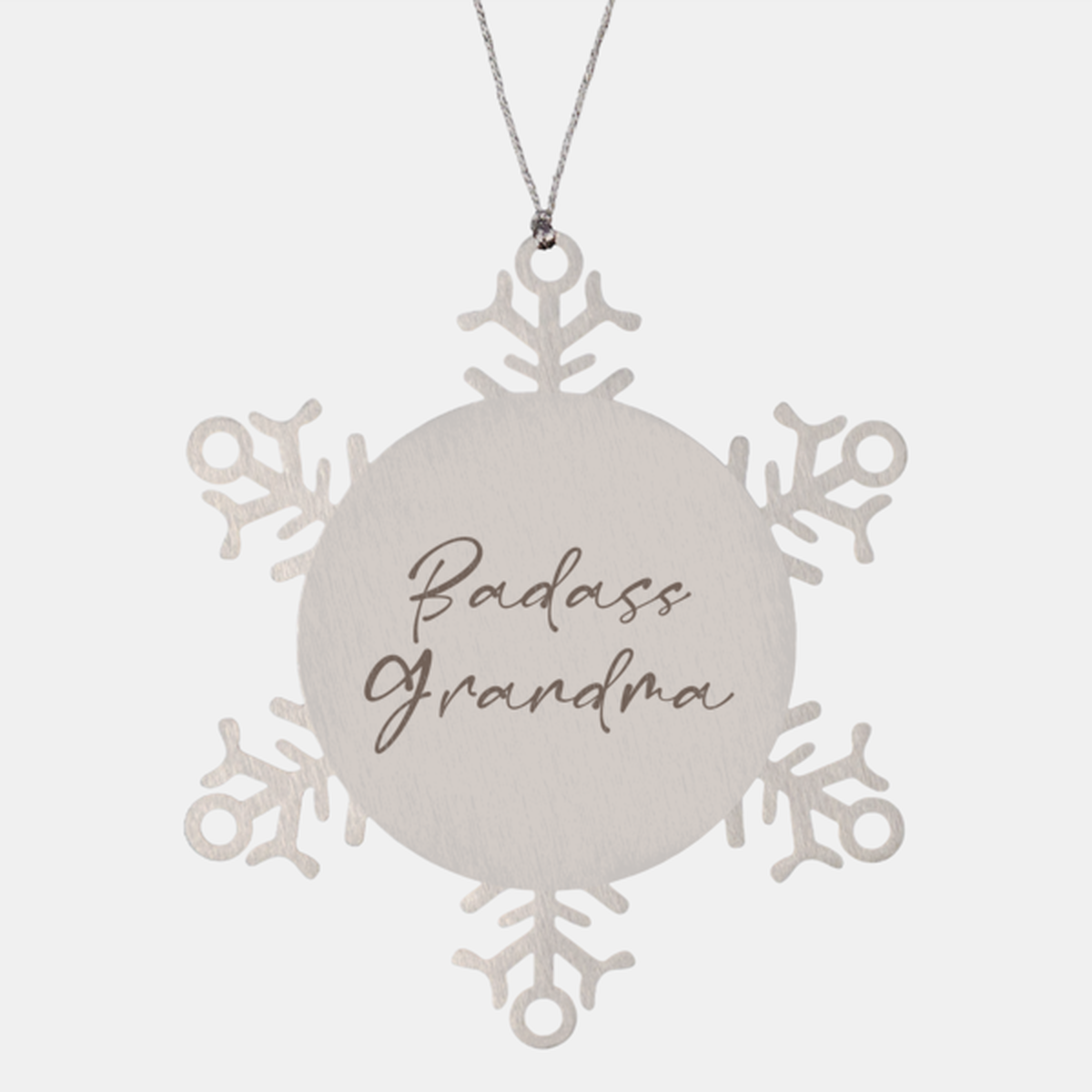 Badass Grandma Ornament Snowflake Ornament