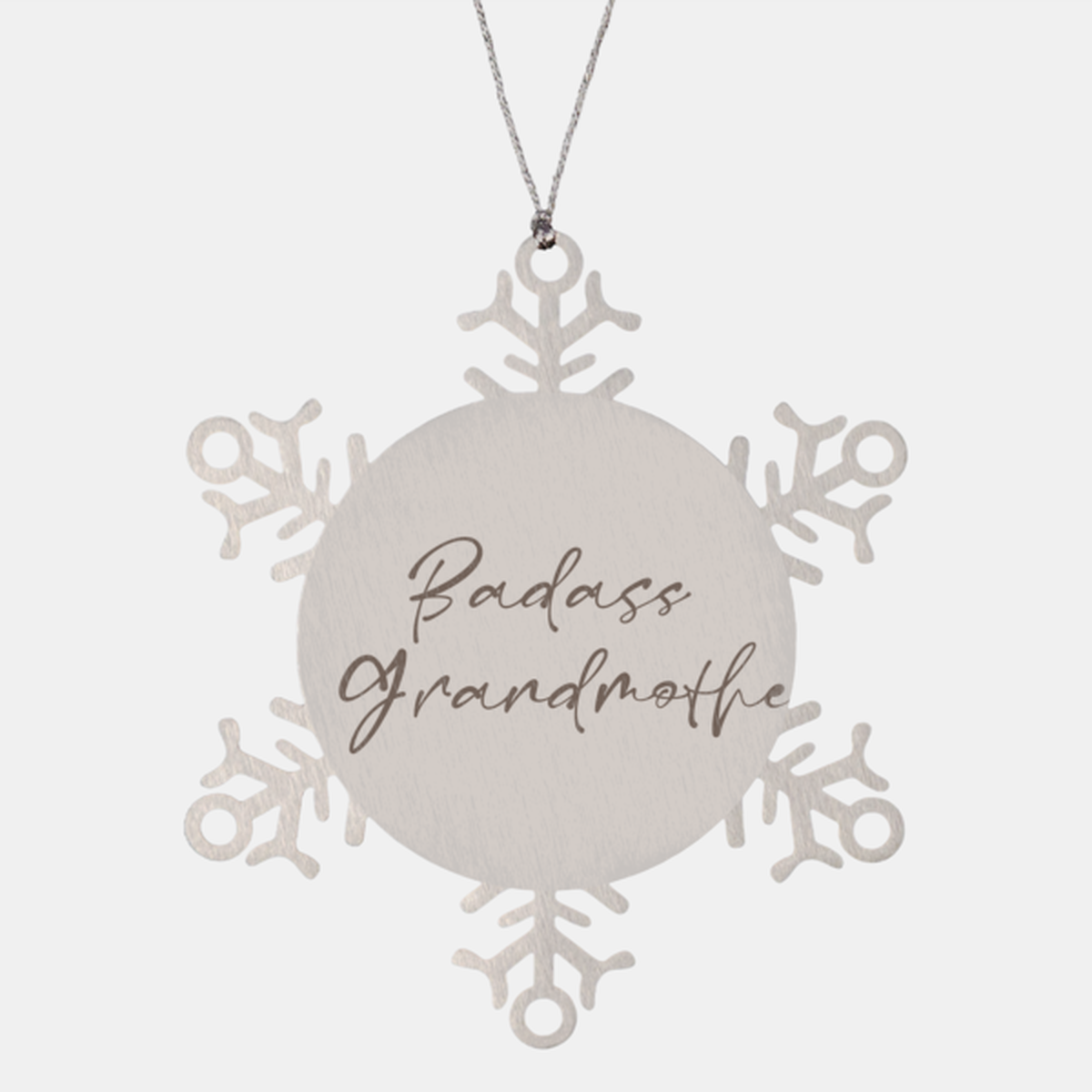 Badass Grandmother Ornament Snowflake Ornament