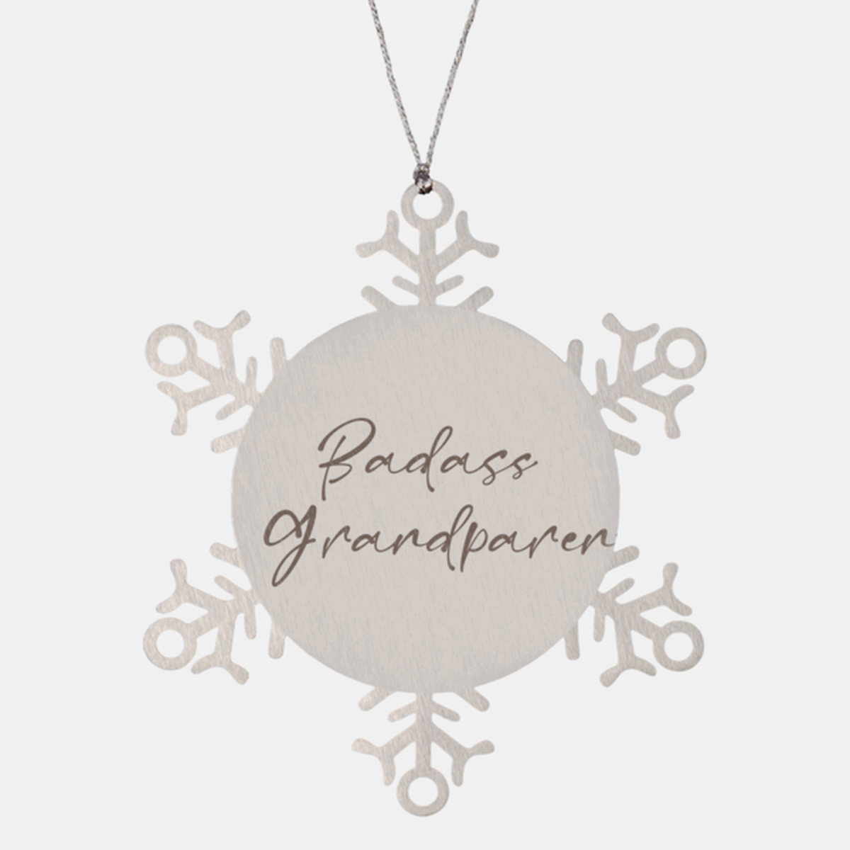 Badass Grandparent Ornament Snowflake Ornament