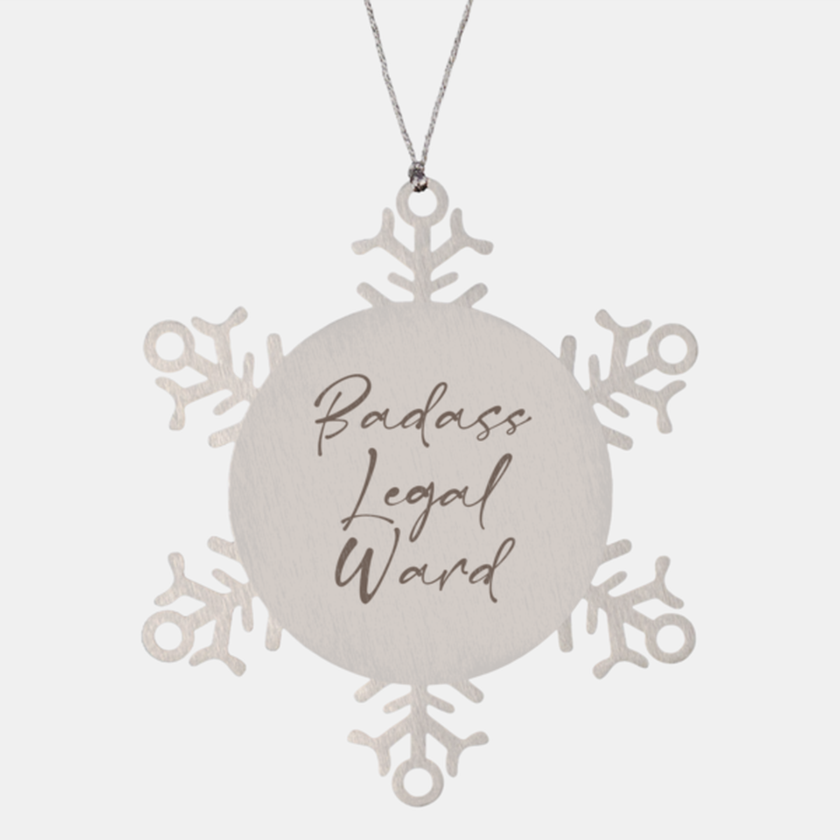 Badass Legal Ward Ornament Snowflake Ornament