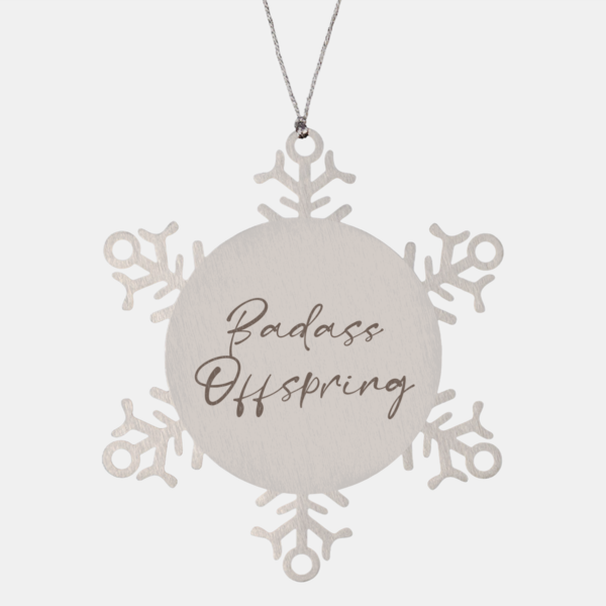 Badass Offspring Ornament Snowflake Ornament