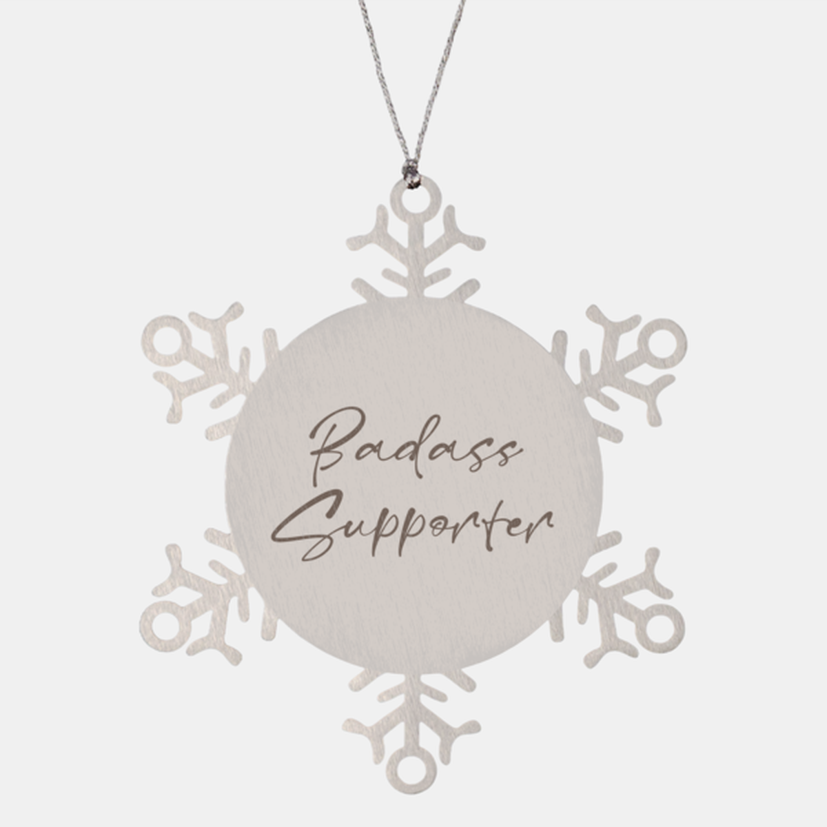 Badass Supporter Ornament Snowflake Ornament