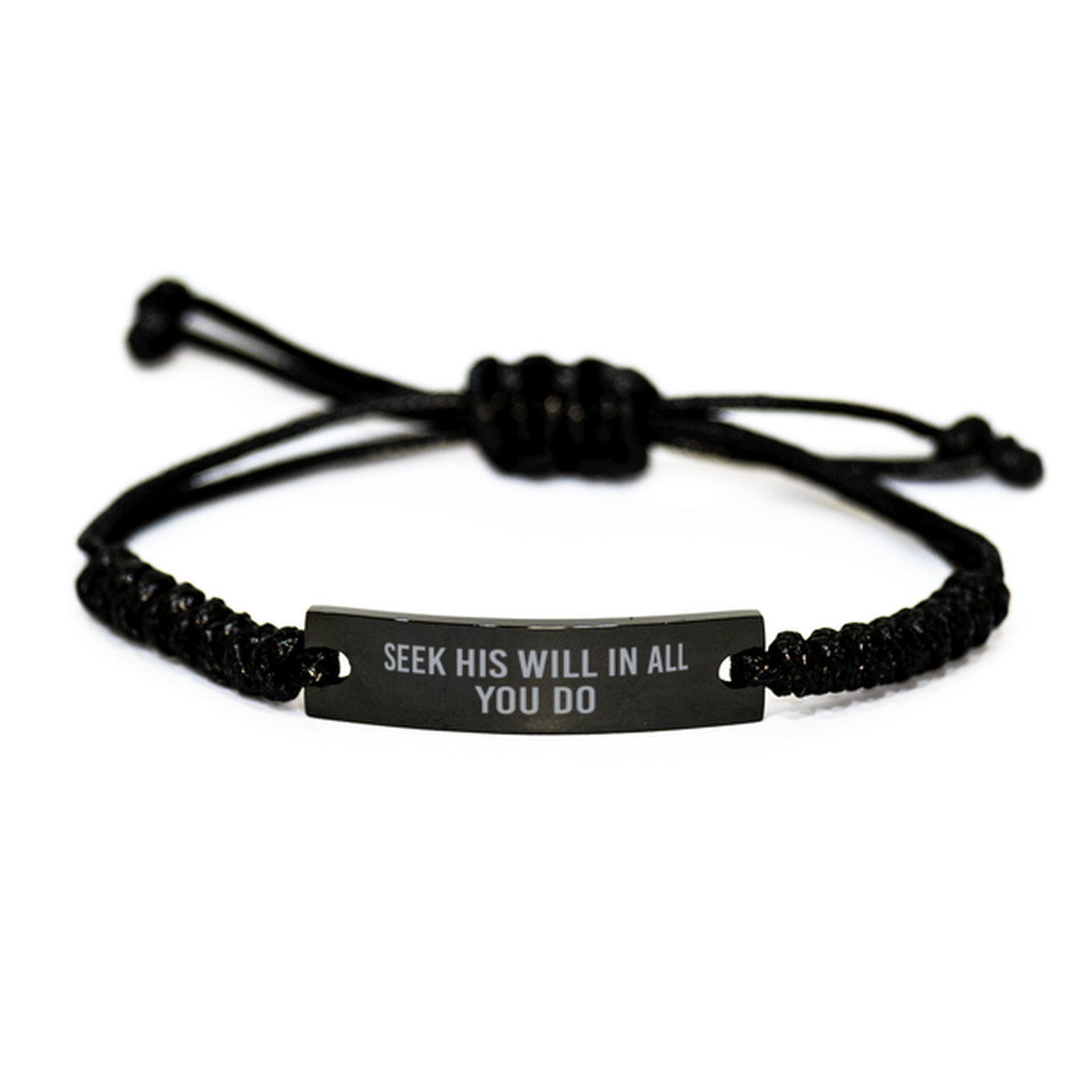 Seek His will in all you do bracelet Christian Gifts for Women Men Christmas Birthday for Him Her