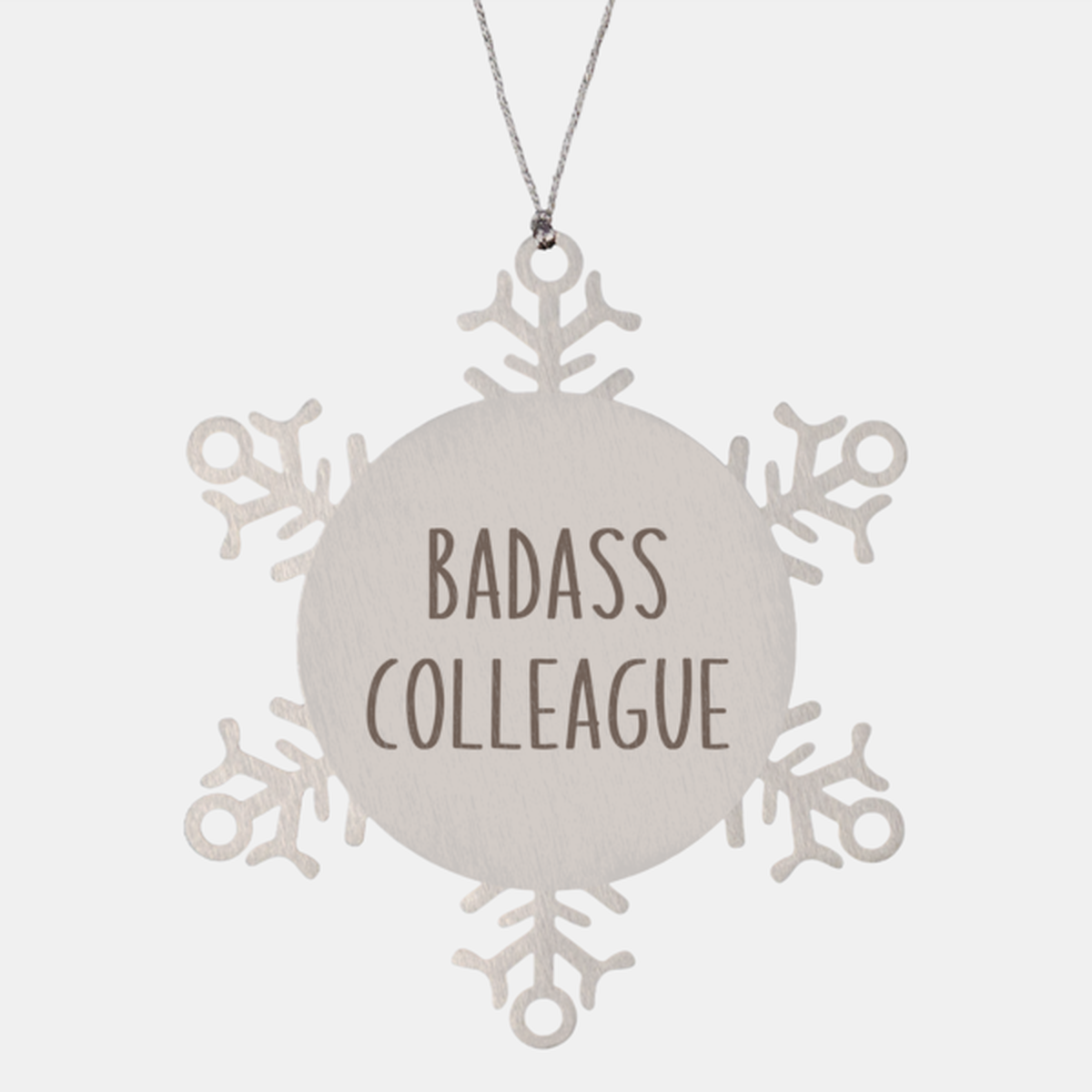 Badass Colleague Ornament Christmas Gift Snowflake Ornament