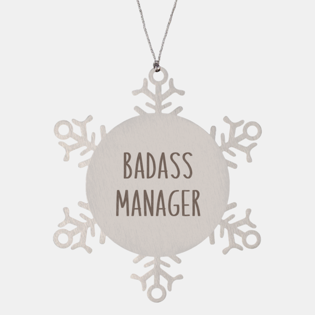 Badass Manager Ornament Christmas Gift Snowflake Ornament