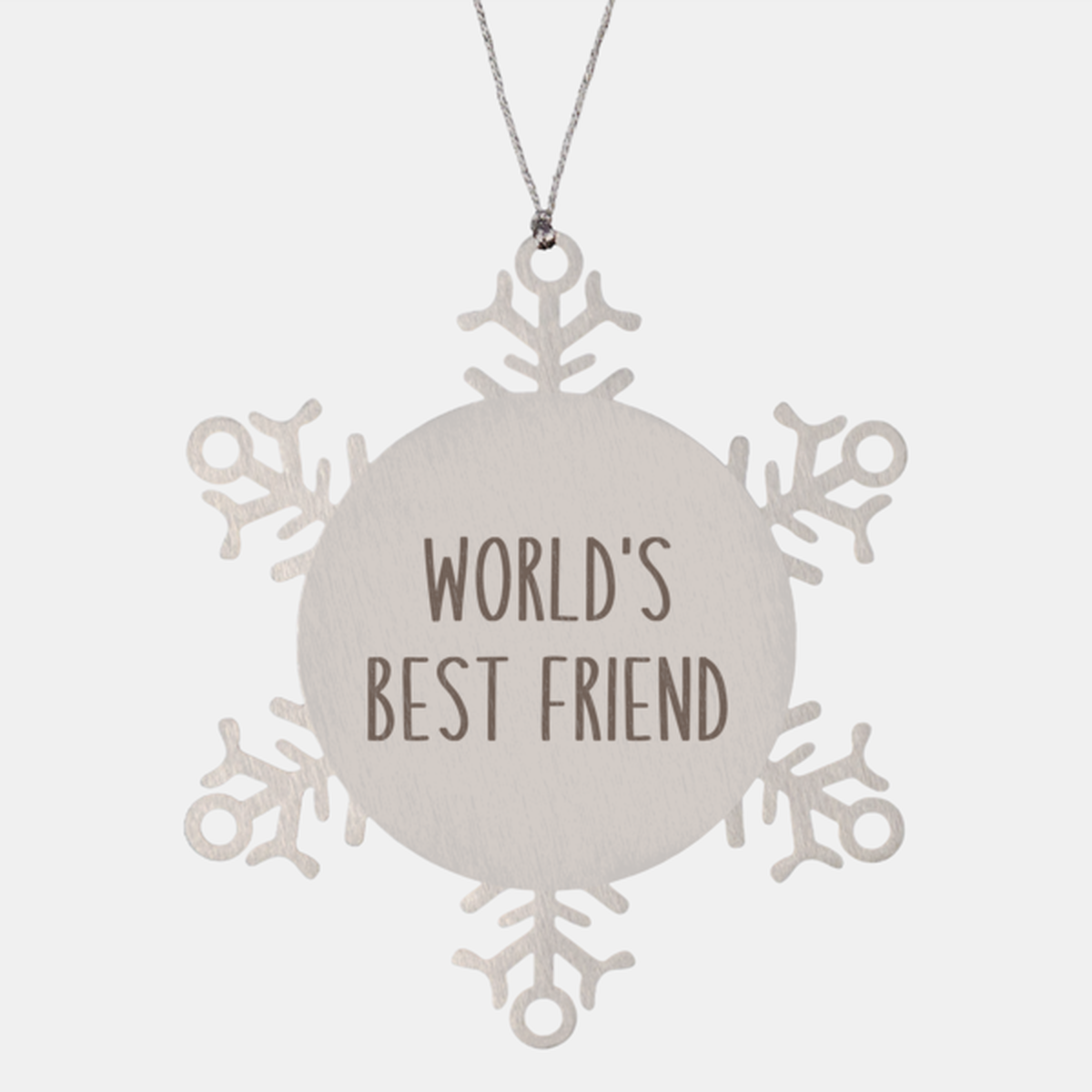 World's Best Friend Ornament Christmas Gift Snowflake Ornament