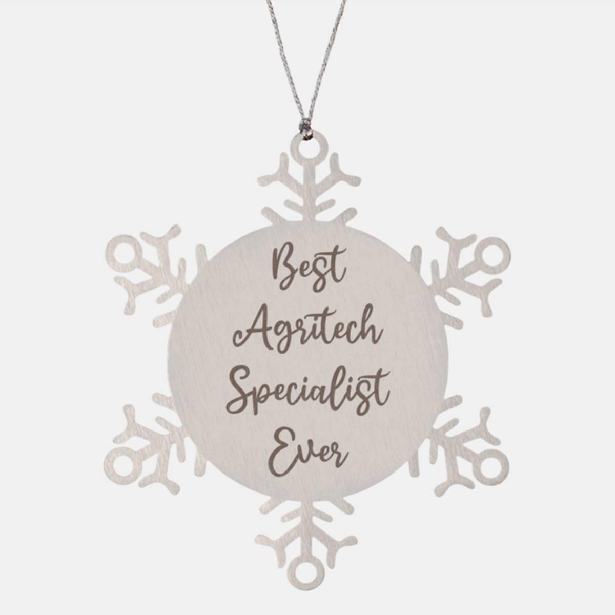 Best Agritech Specialist Ever Ornament Christmas Gift for Him Her Snowflake Ornament